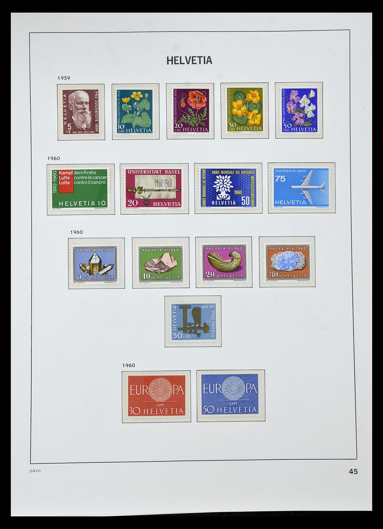 34930 092 - Stamp Collection 34930 Switzerland 1843-2012.