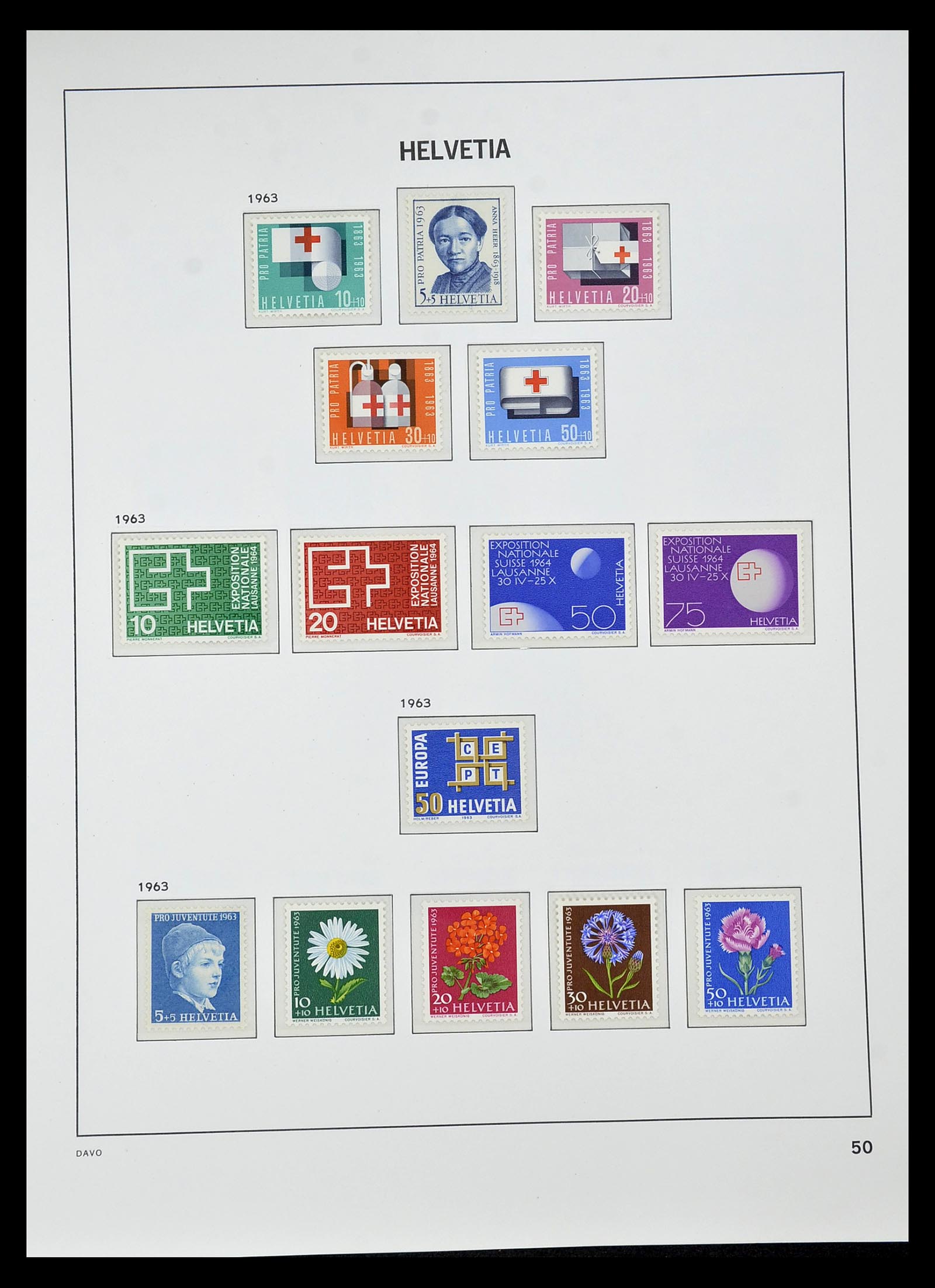 34930 097 - Stamp Collection 34930 Switzerland 1843-2012.