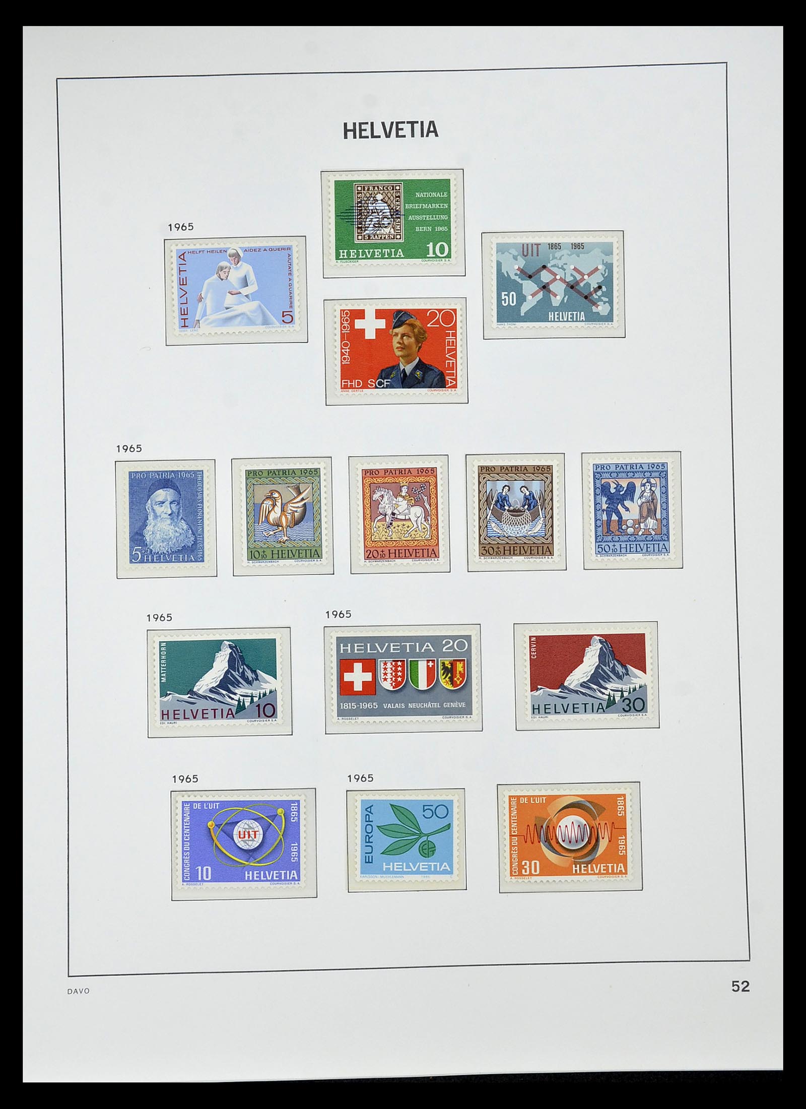 34930 099 - Stamp Collection 34930 Switzerland 1843-2012.