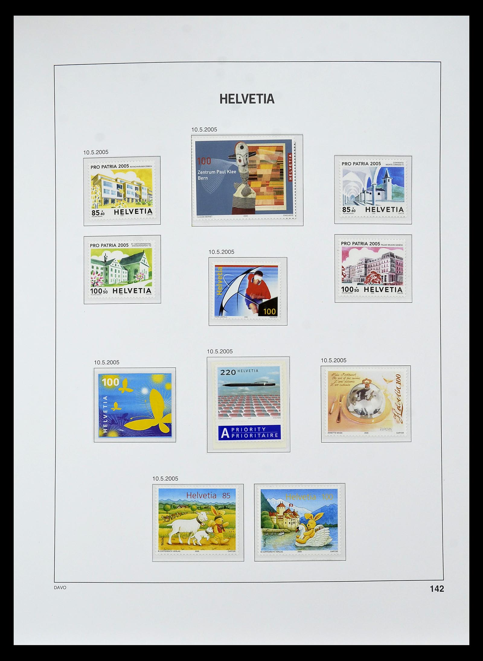 34930 222 - Stamp Collection 34930 Switzerland 1843-2012.