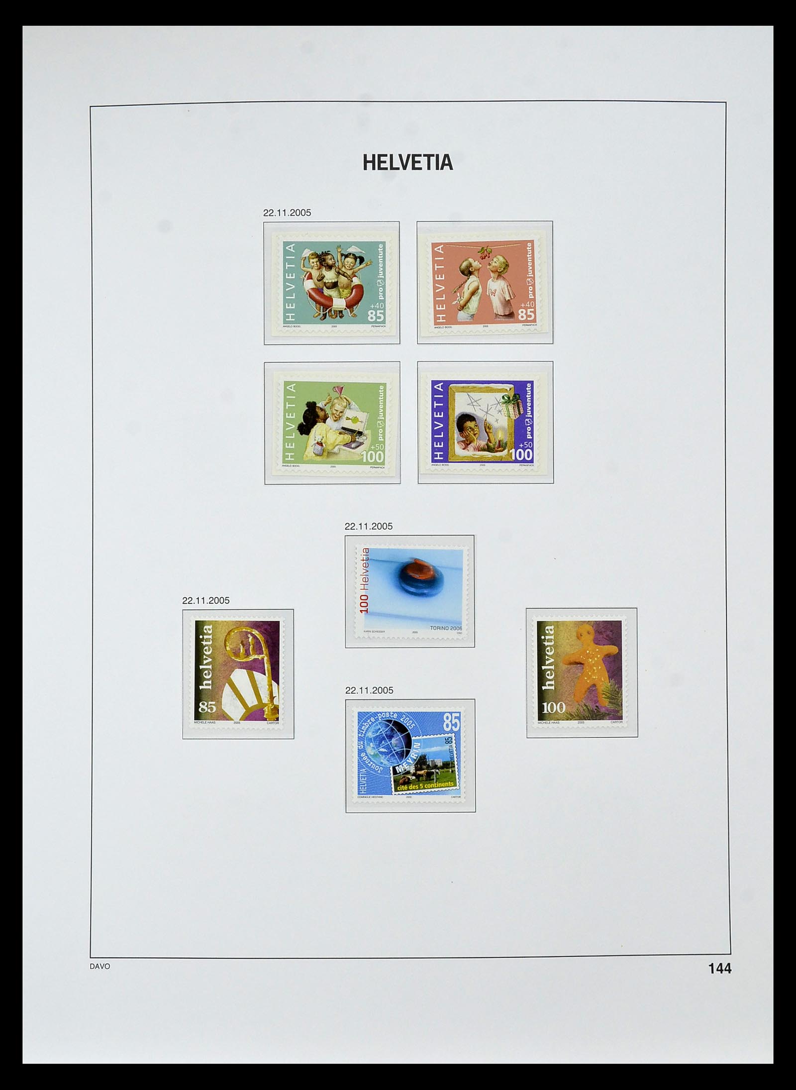 34930 224 - Stamp Collection 34930 Switzerland 1843-2012.