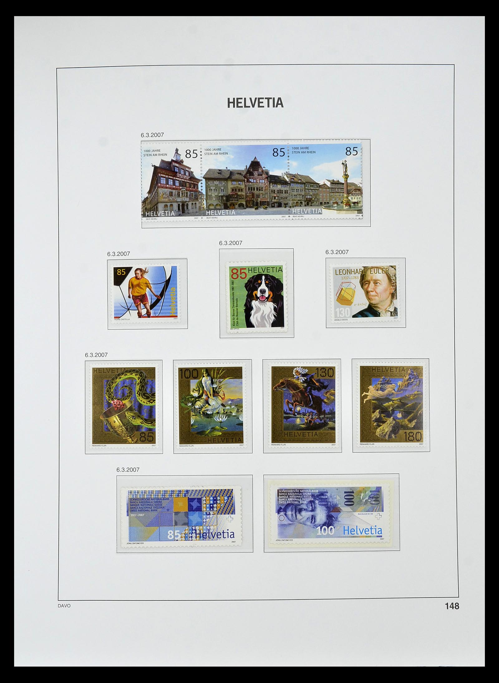 34930 228 - Stamp Collection 34930 Switzerland 1843-2012.