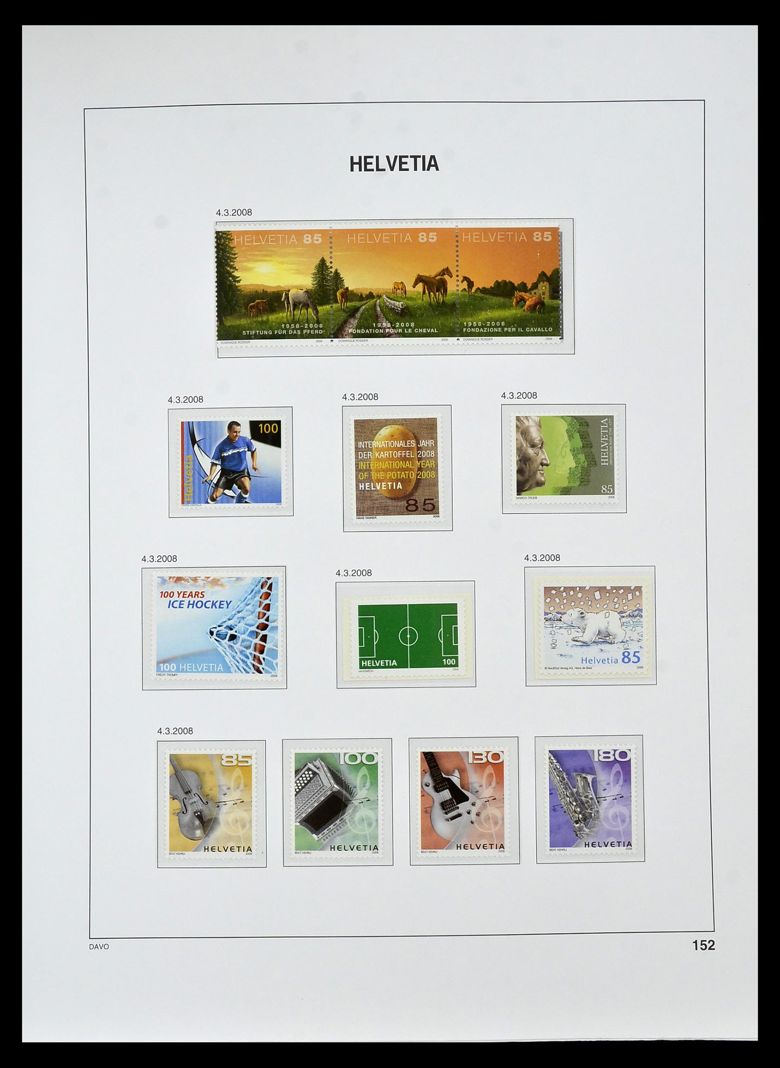 34930 232 - Stamp Collection 34930 Switzerland 1843-2012.