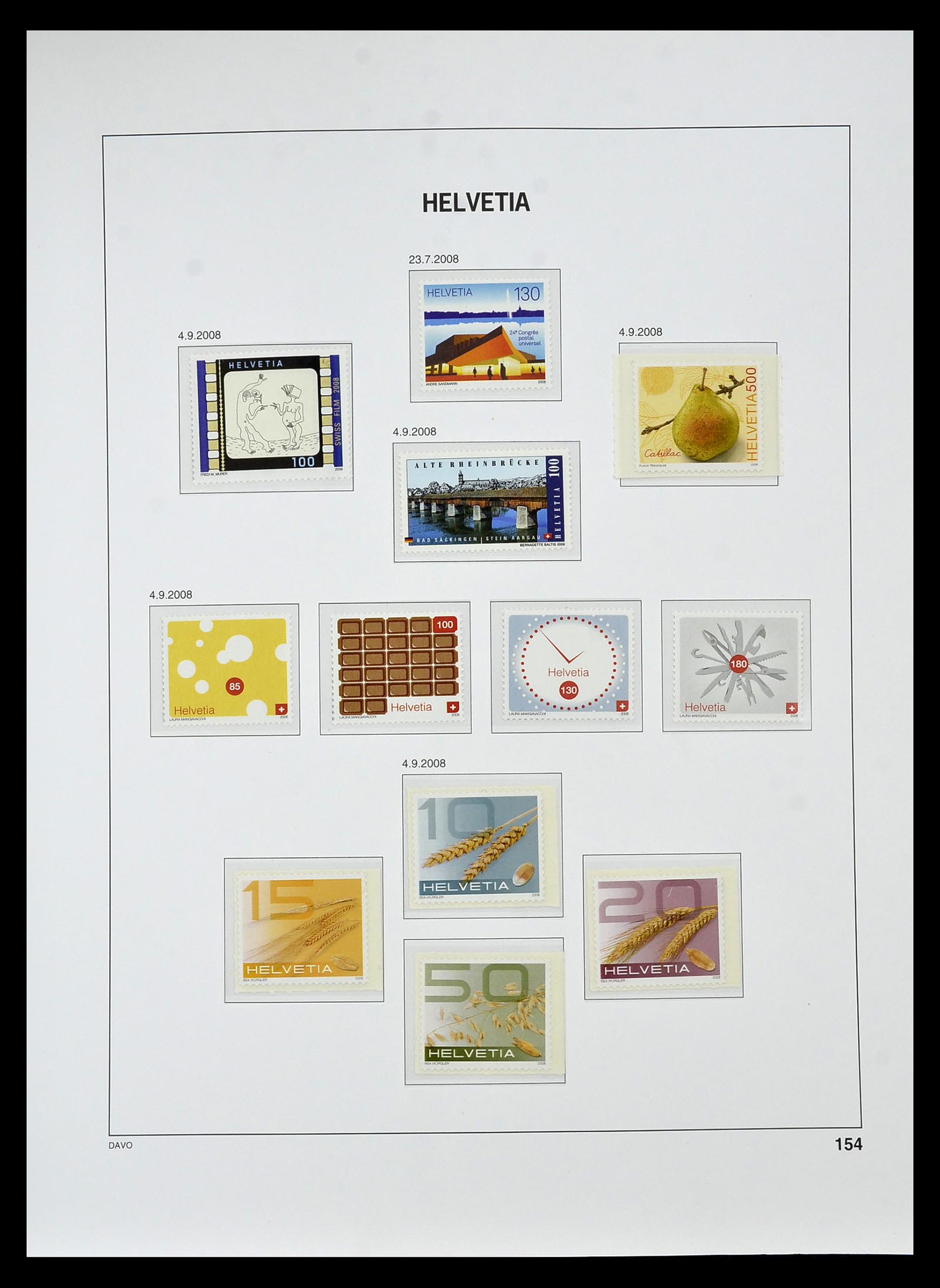 34930 234 - Stamp Collection 34930 Switzerland 1843-2012.