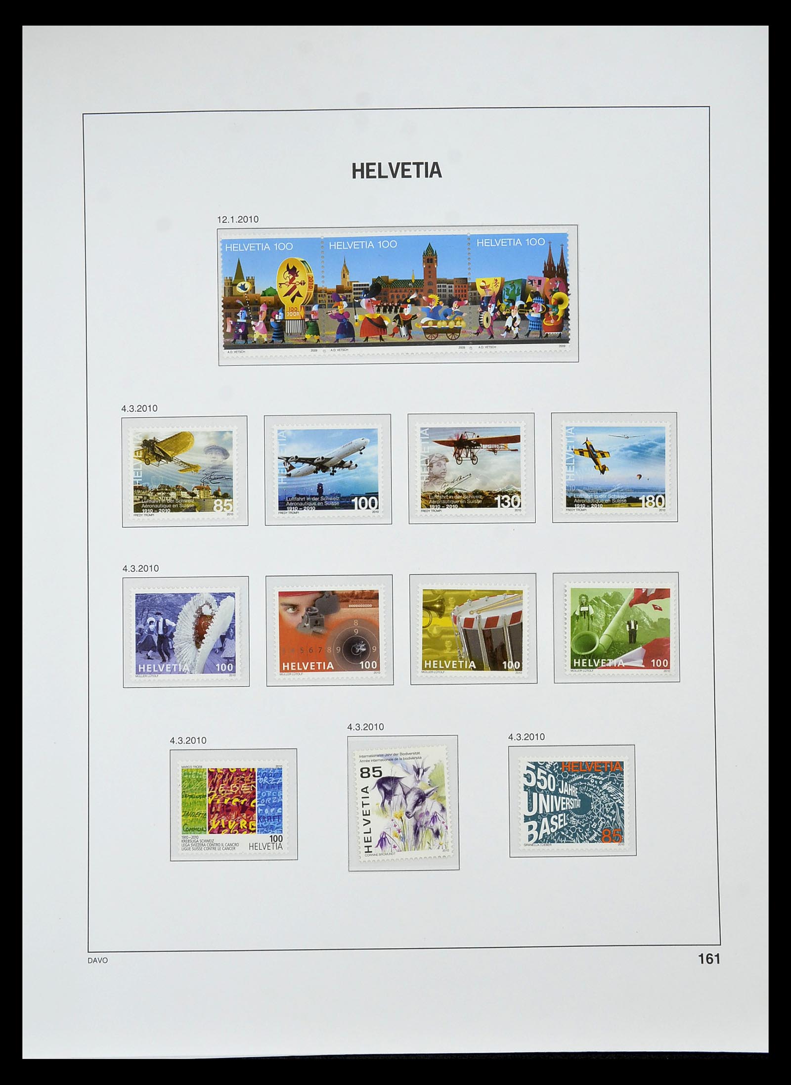 34930 241 - Stamp Collection 34930 Switzerland 1843-2012.