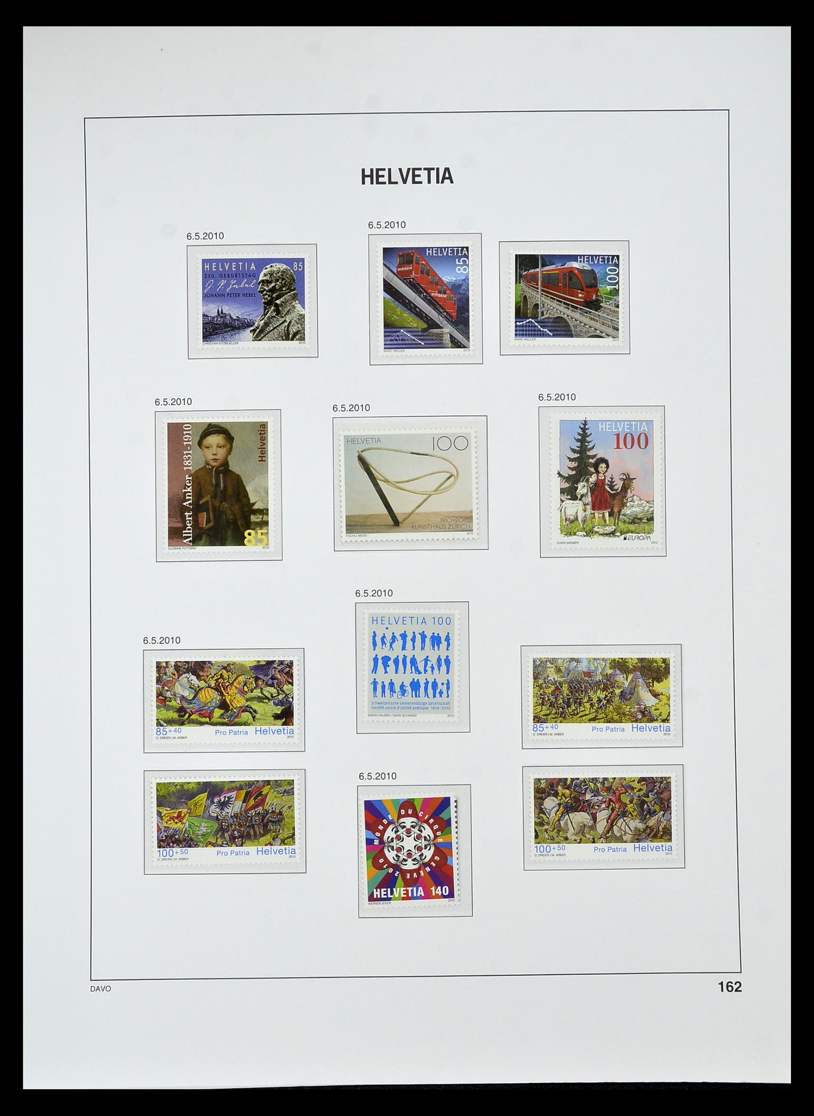 34930 242 - Stamp Collection 34930 Switzerland 1843-2012.