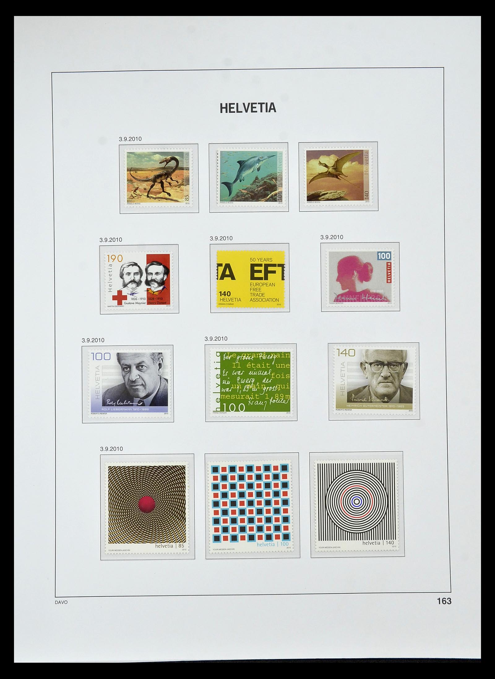 34930 243 - Stamp Collection 34930 Switzerland 1843-2012.