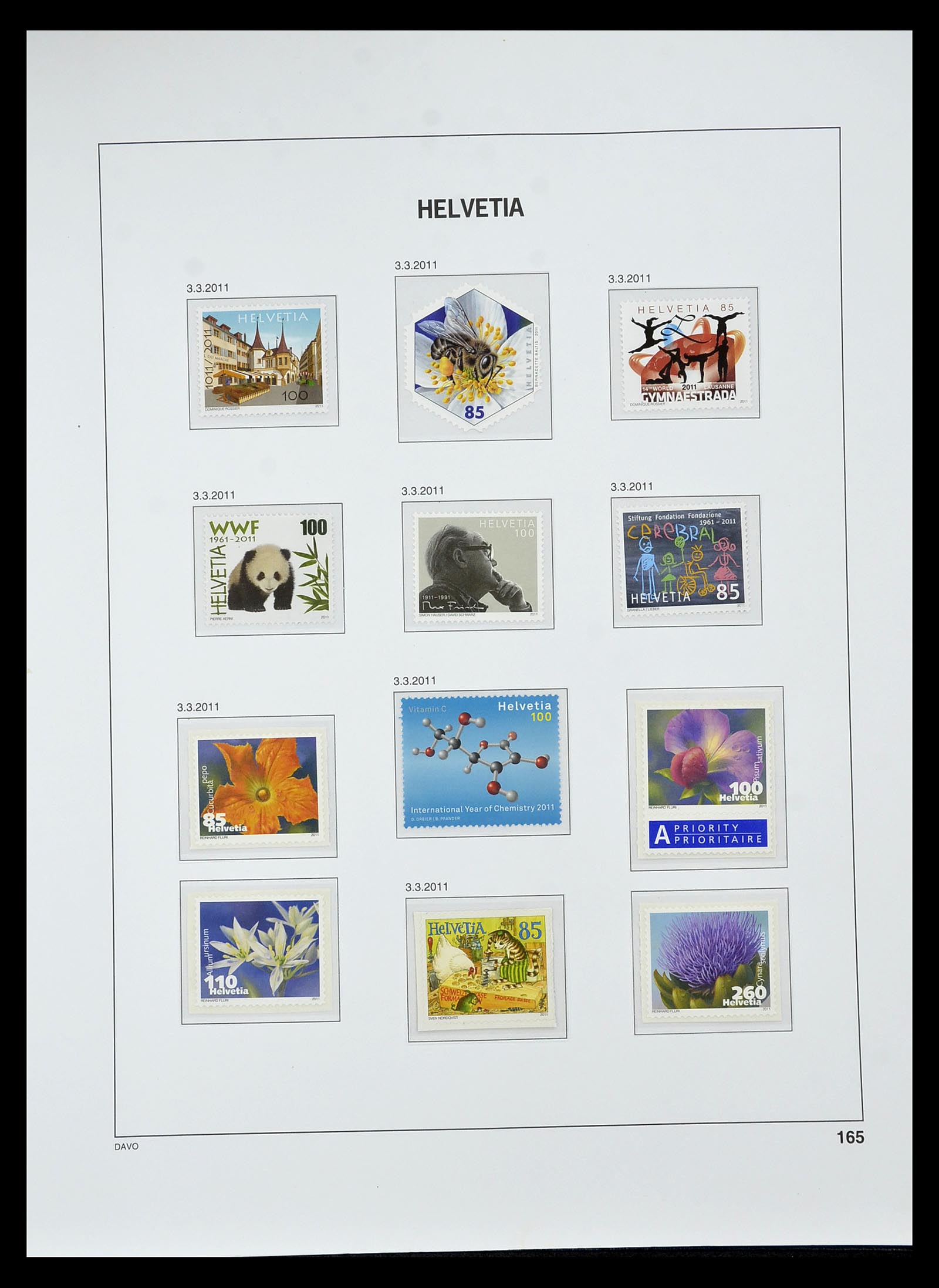 34930 245 - Stamp Collection 34930 Switzerland 1843-2012.