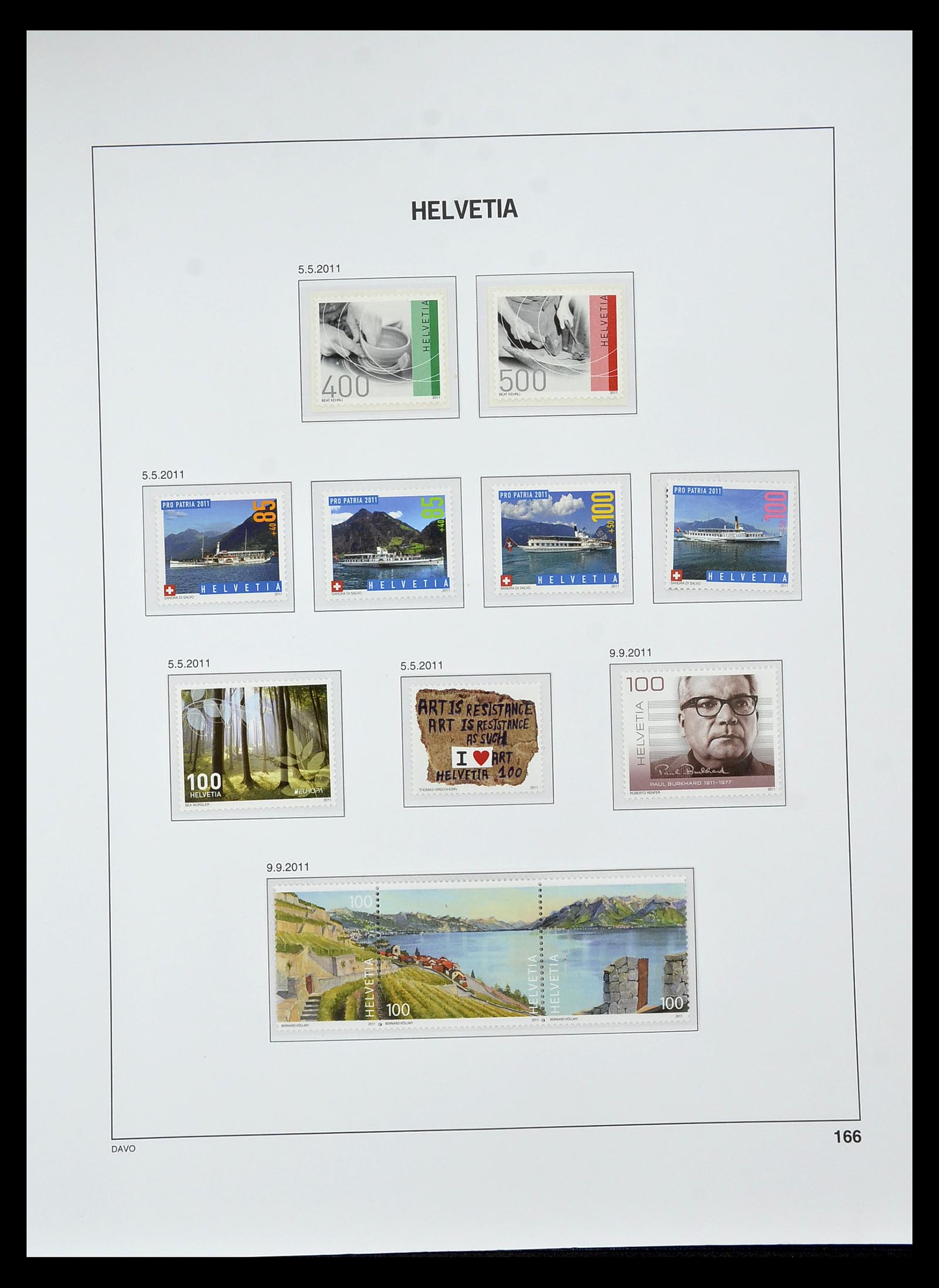 34930 246 - Stamp Collection 34930 Switzerland 1843-2012.