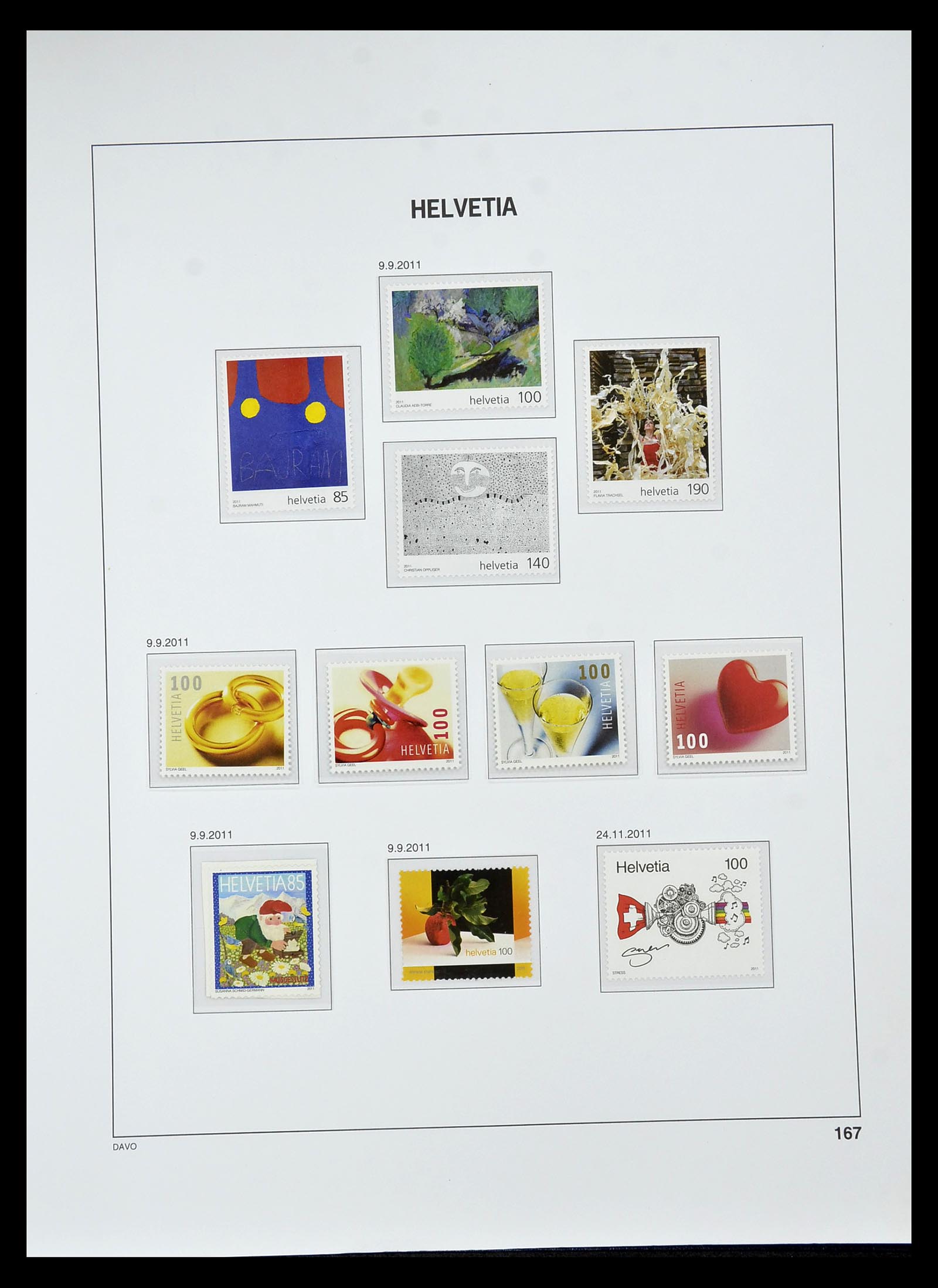 34930 247 - Stamp Collection 34930 Switzerland 1843-2012.