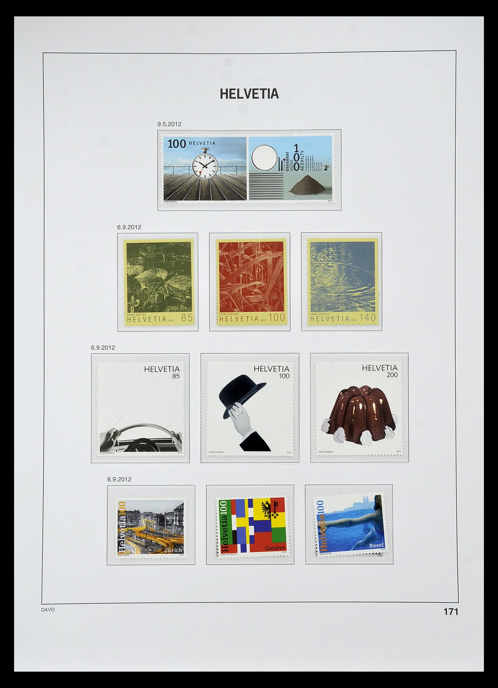 34930 251 - Stamp Collection 34930 Switzerland 1843-2012.