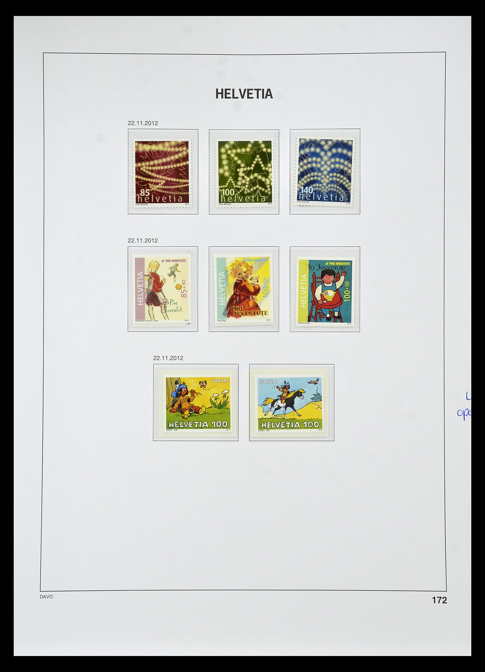 34930 252 - Stamp Collection 34930 Switzerland 1843-2012.