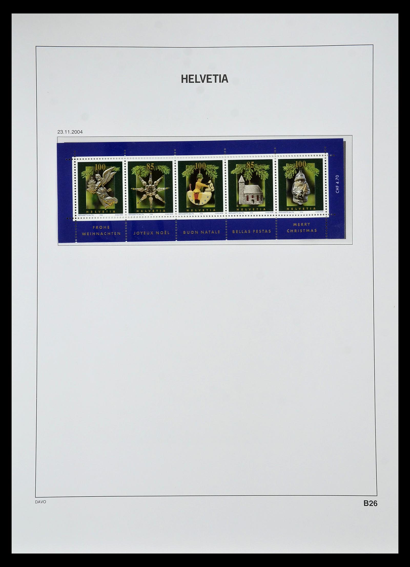 34930 262 - Stamp Collection 34930 Switzerland 1843-2012.