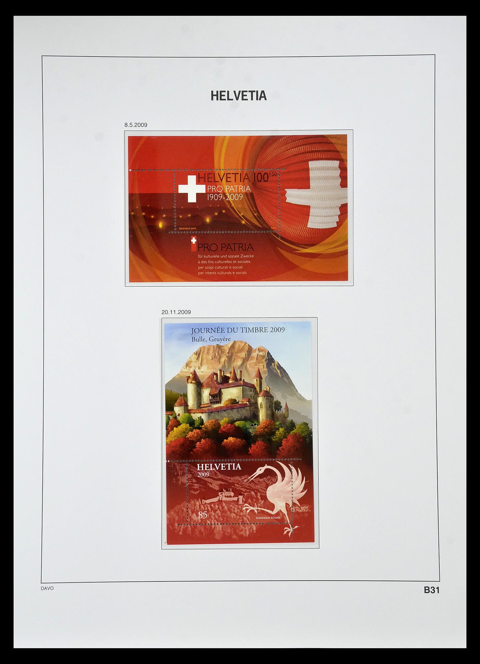 34930 270 - Stamp Collection 34930 Switzerland 1843-2012.
