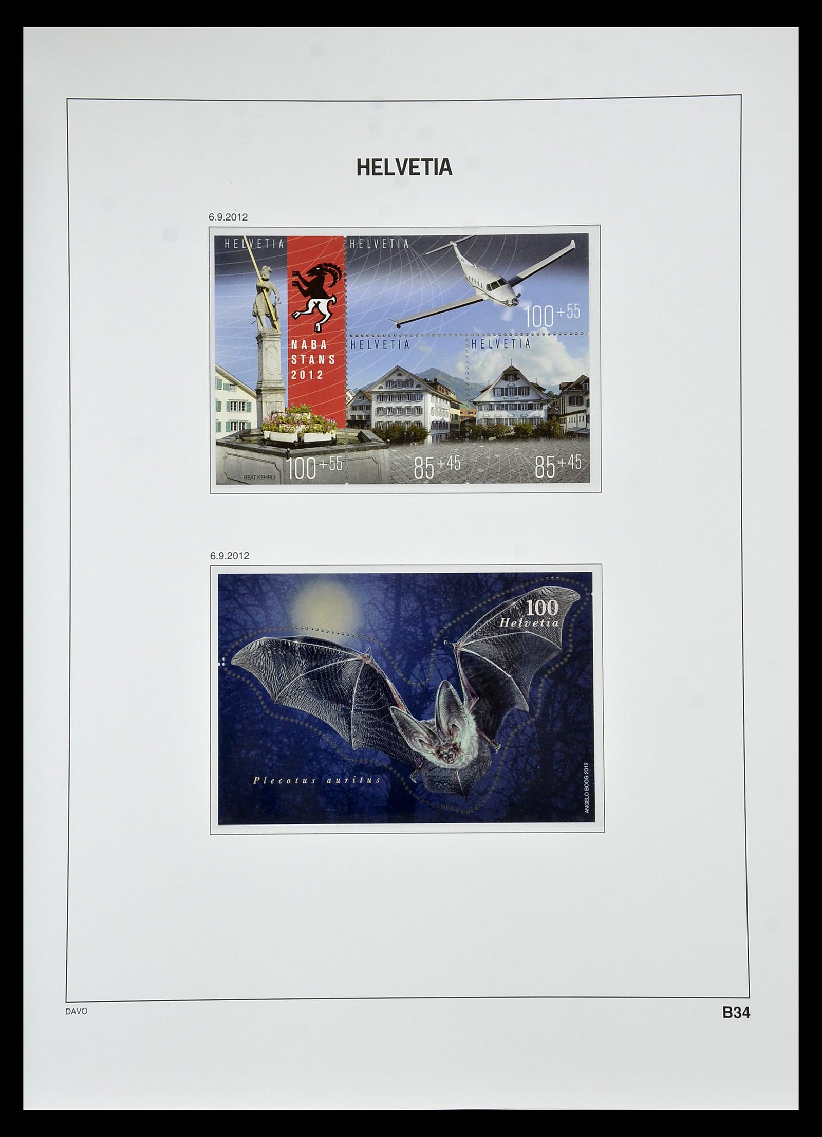 34930 274 - Stamp Collection 34930 Switzerland 1843-2012.