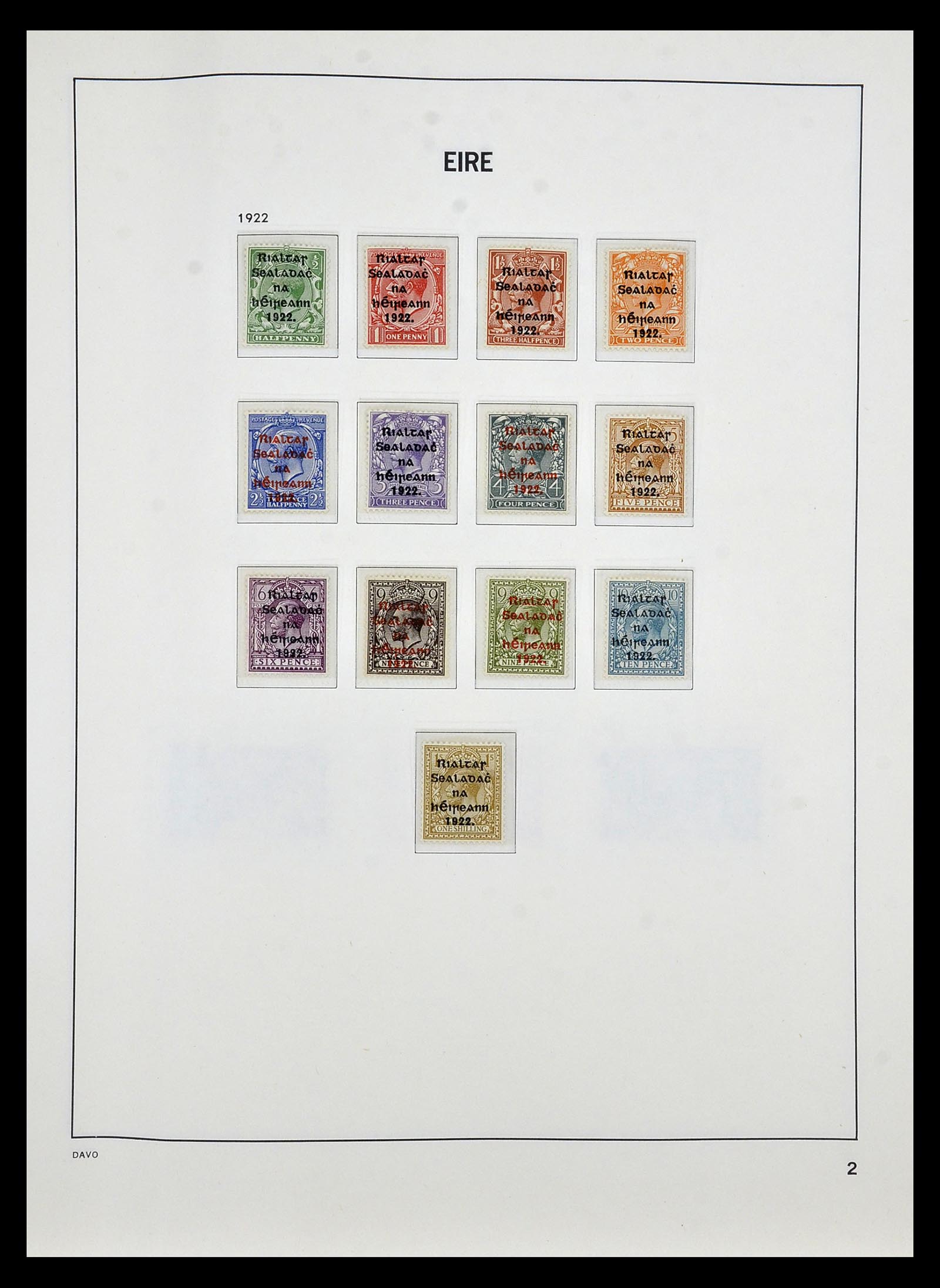 34931 001 - Postzegelverzameling 34931 Ierland 1922-2013.