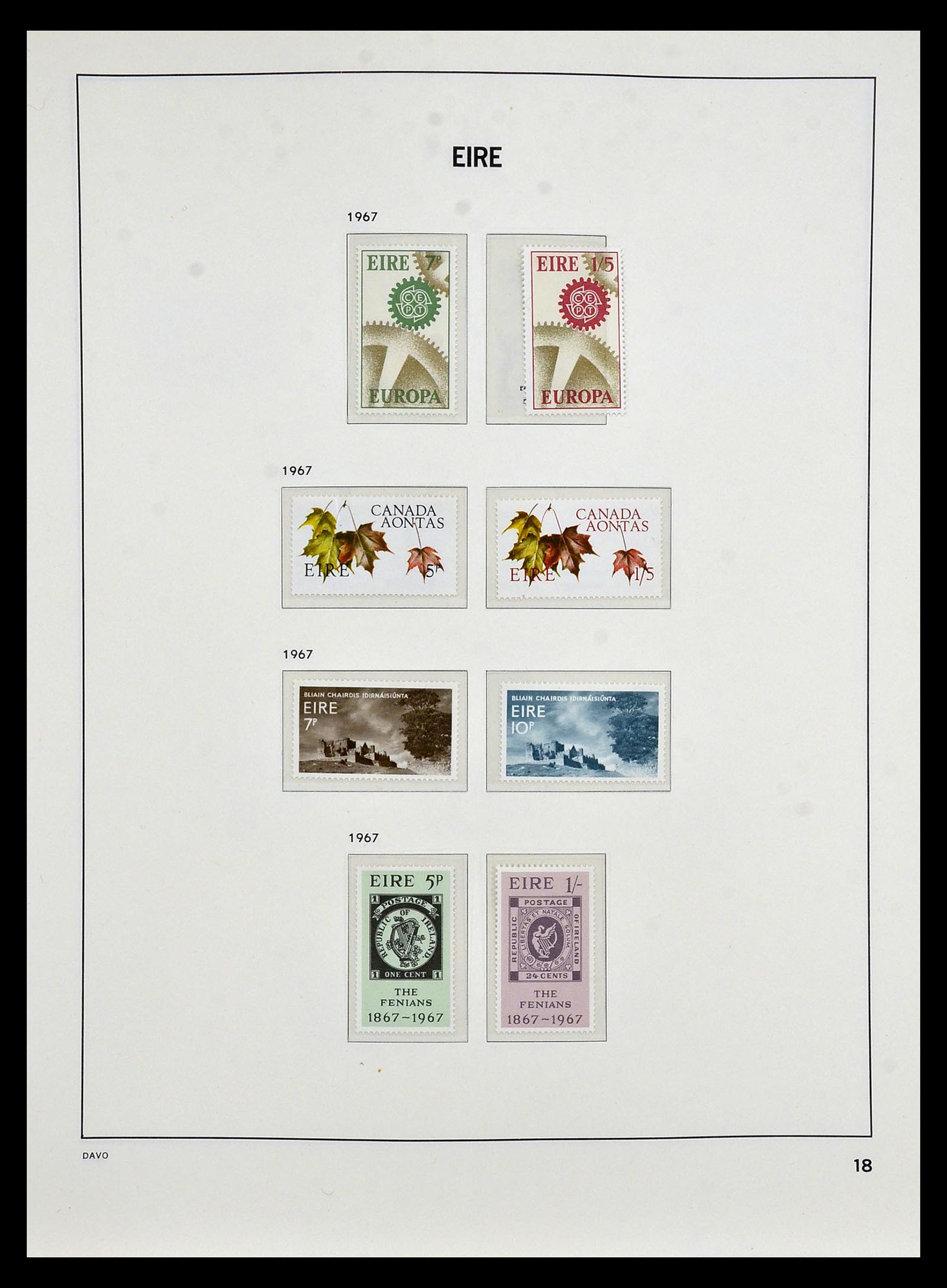 34931 016 - Postzegelverzameling 34931 Ierland 1922-2013.