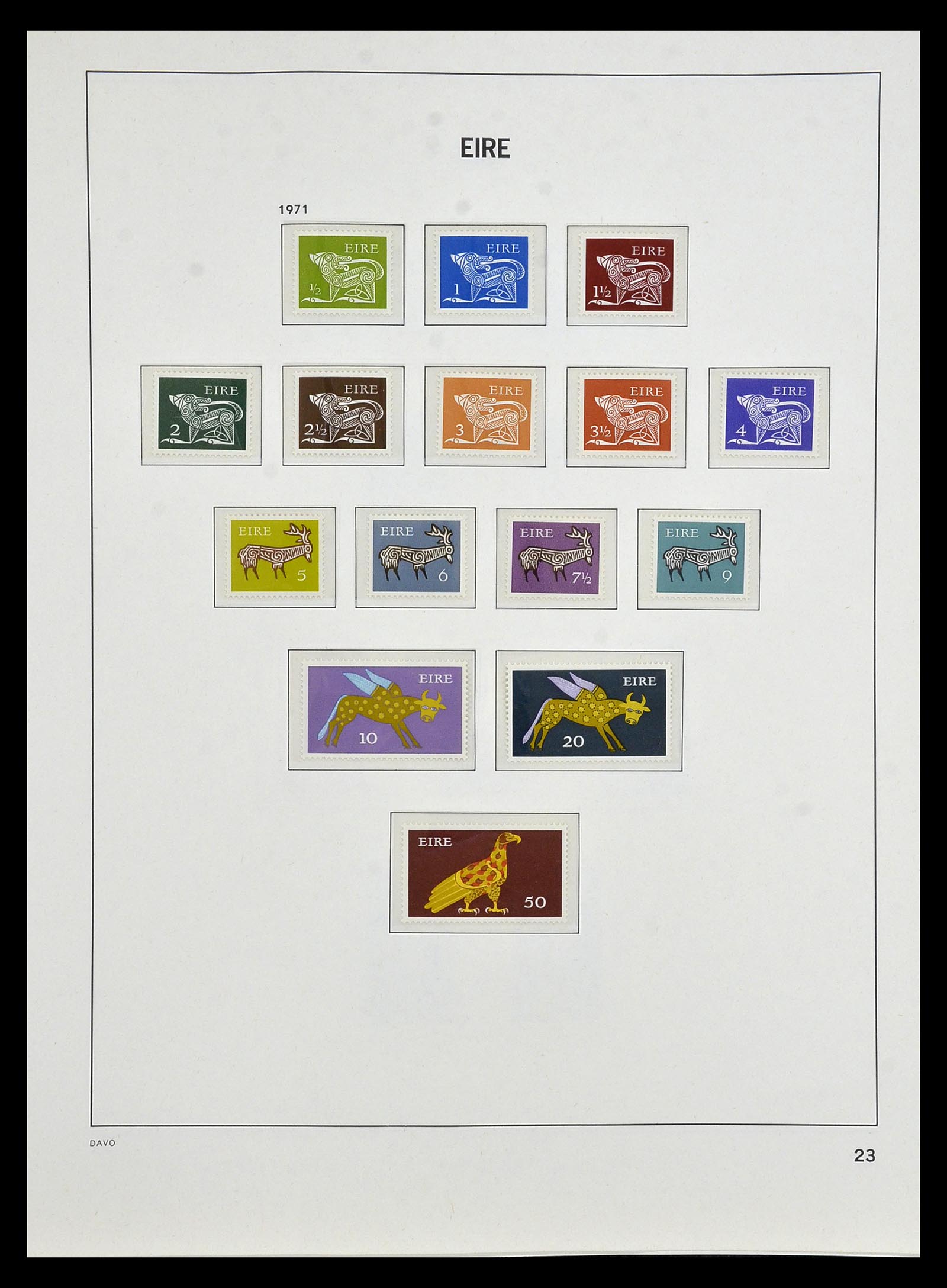 34931 021 - Postzegelverzameling 34931 Ierland 1922-2013.