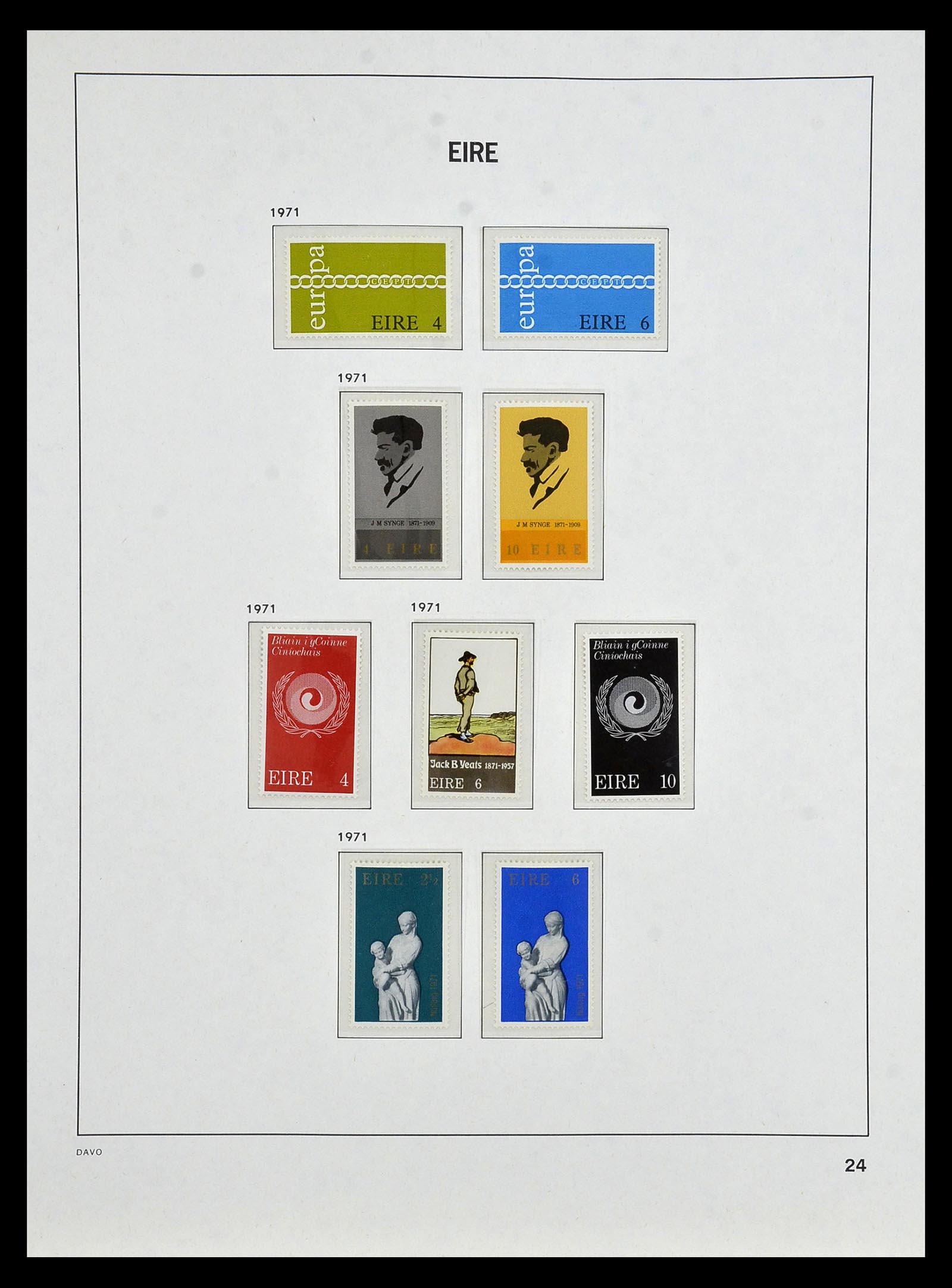 34931 022 - Postzegelverzameling 34931 Ierland 1922-2013.