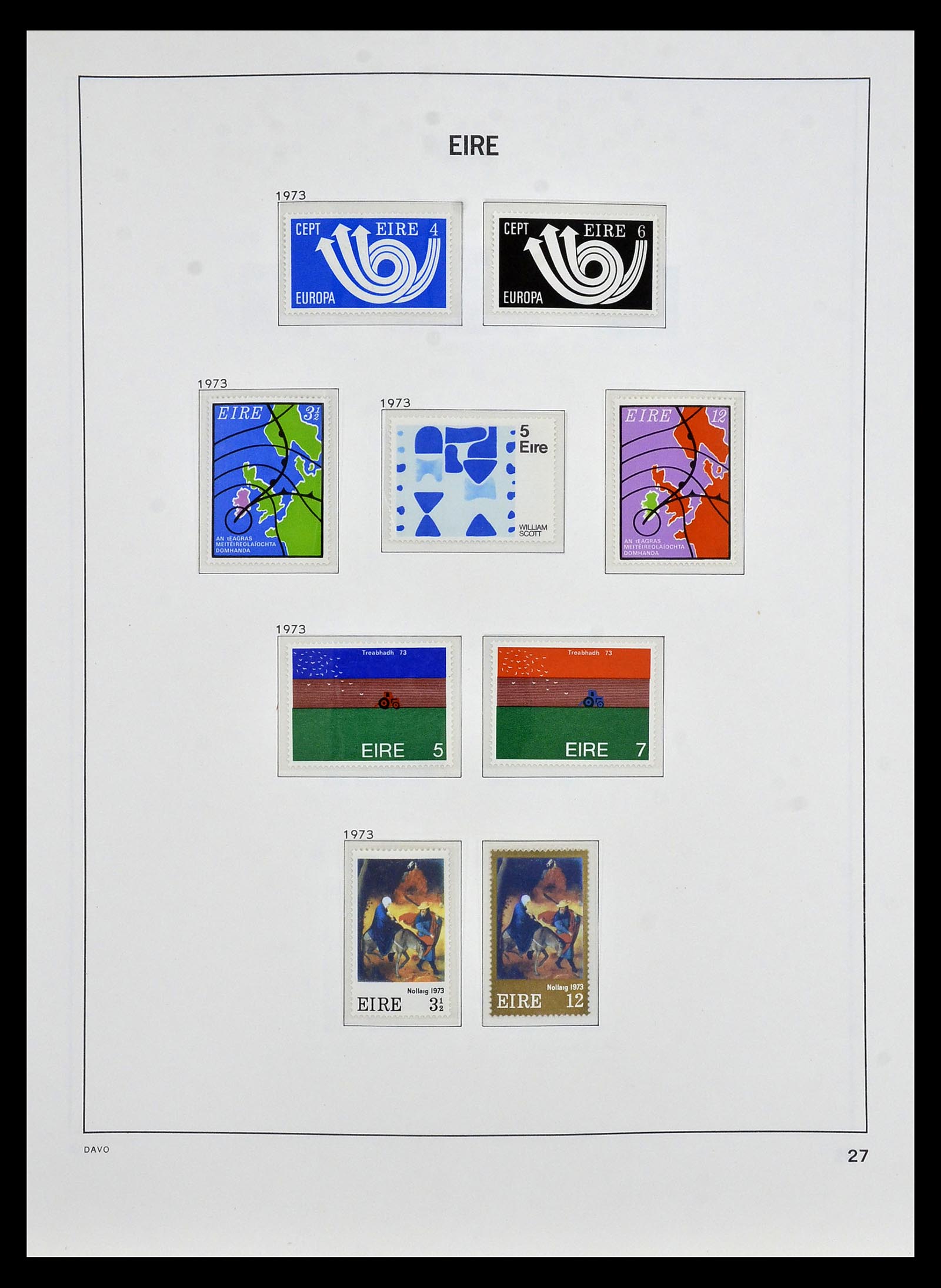 34931 025 - Postzegelverzameling 34931 Ierland 1922-2013.