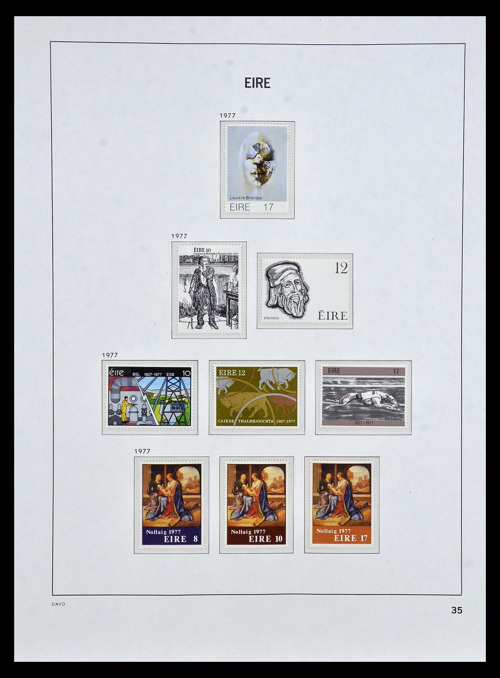 34931 033 - Postzegelverzameling 34931 Ierland 1922-2013.