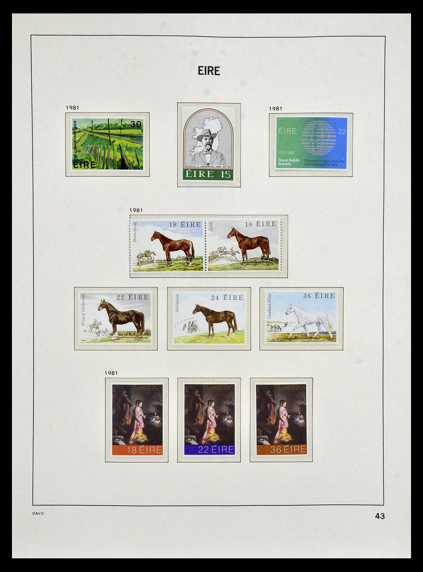 34931 041 - Postzegelverzameling 34931 Ierland 1922-2013.