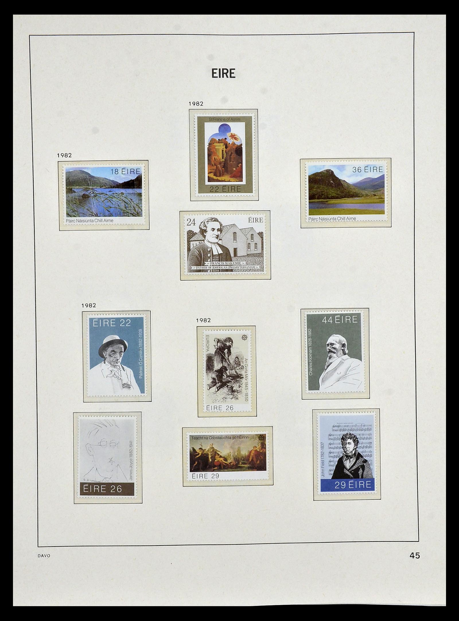 34931 043 - Postzegelverzameling 34931 Ierland 1922-2013.