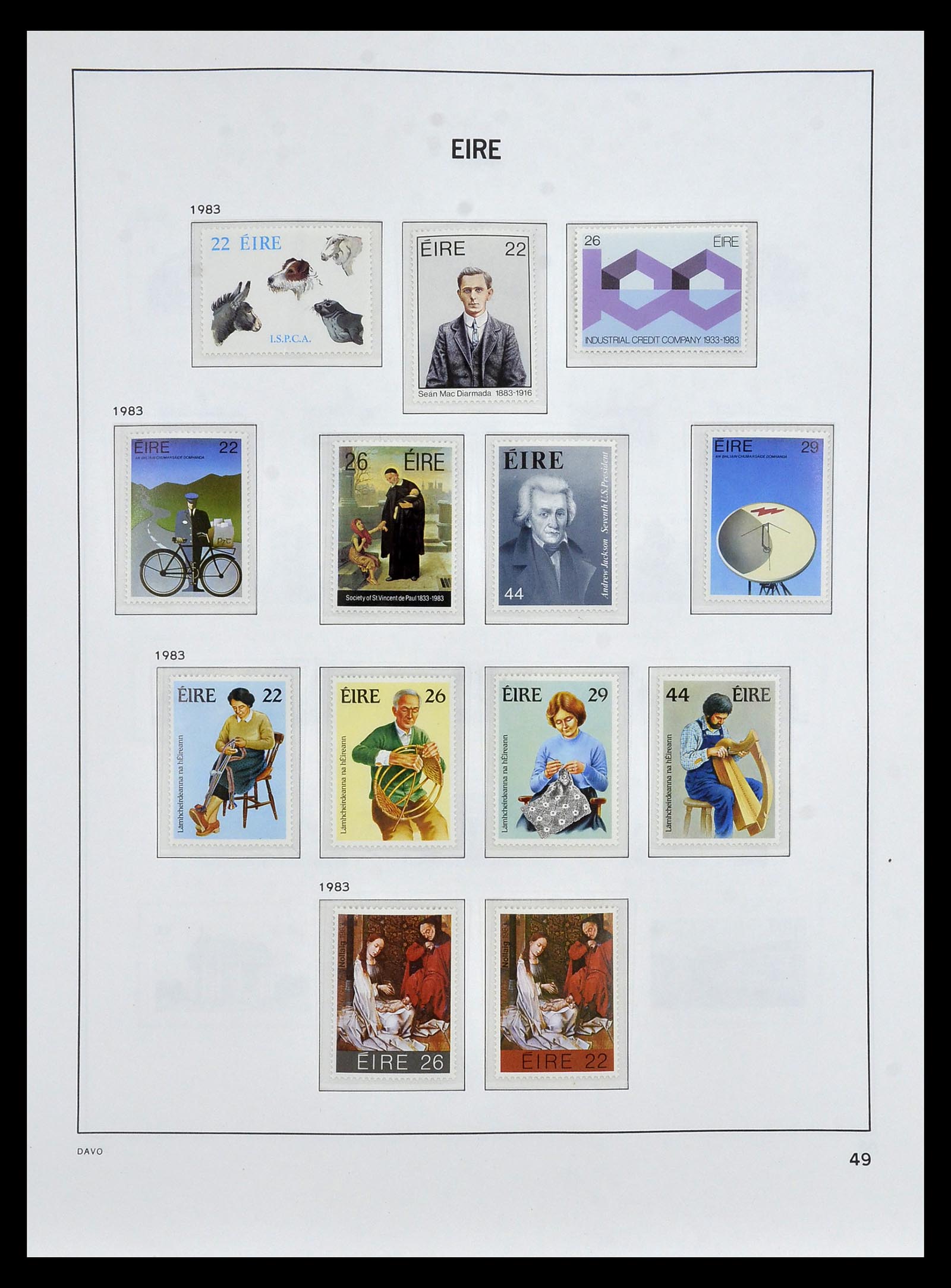 34931 047 - Postzegelverzameling 34931 Ierland 1922-2013.