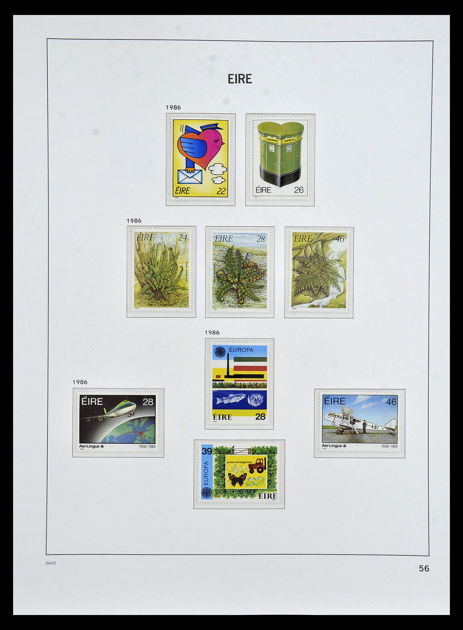 34931 054 - Postzegelverzameling 34931 Ierland 1922-2013.