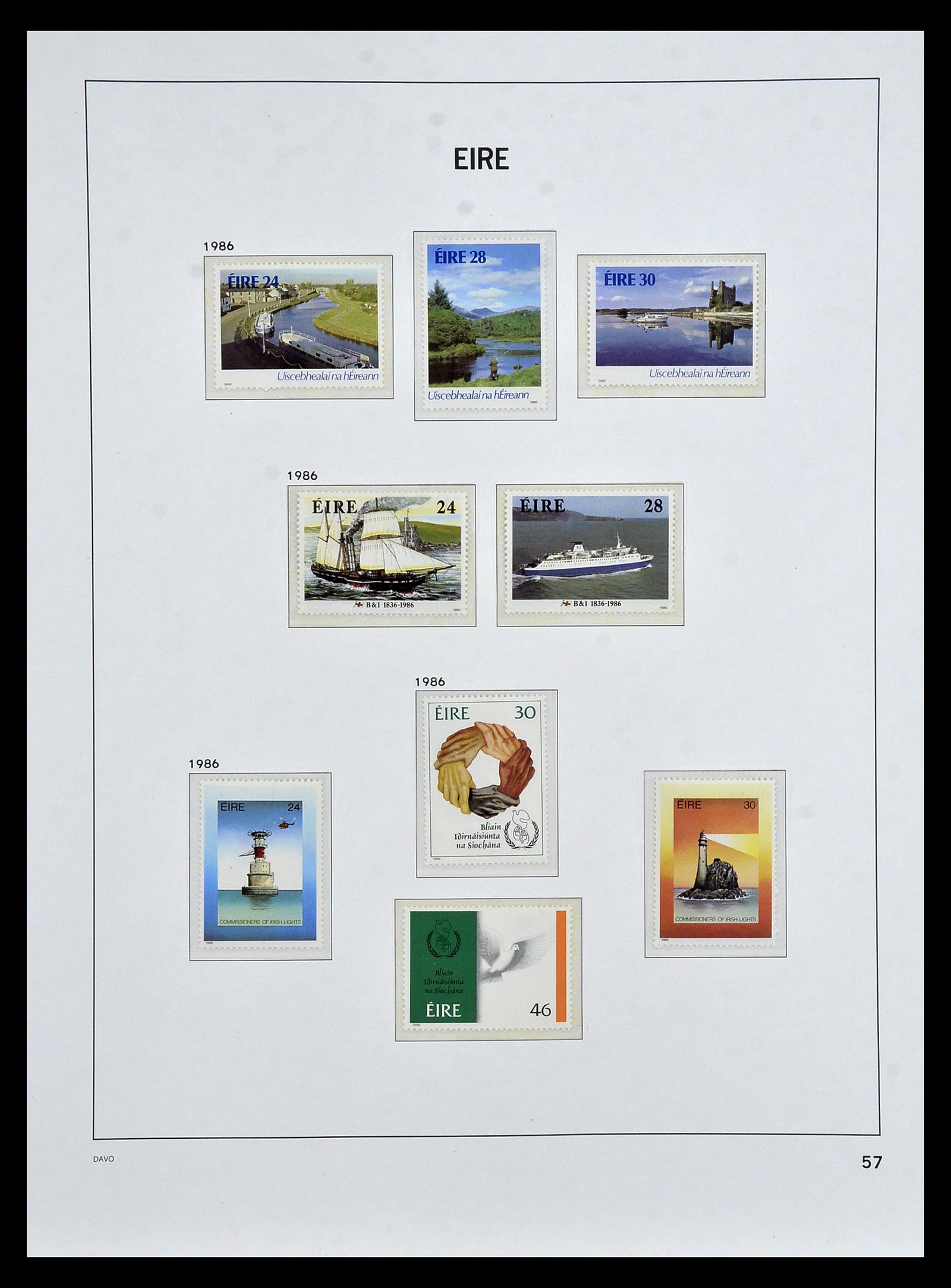34931 055 - Postzegelverzameling 34931 Ierland 1922-2013.