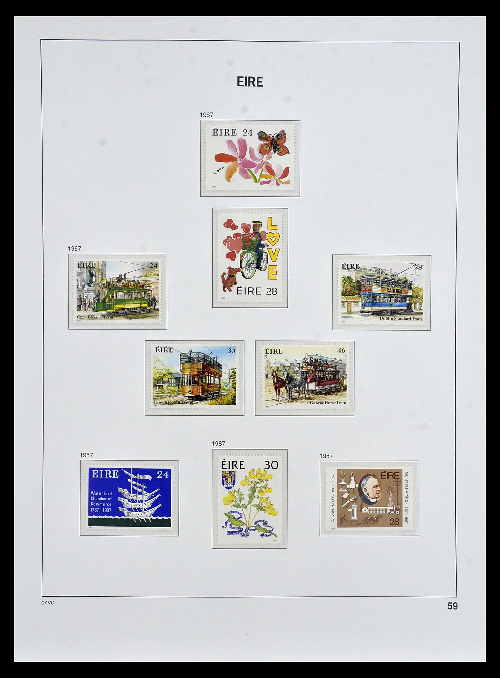 34931 057 - Postzegelverzameling 34931 Ierland 1922-2013.