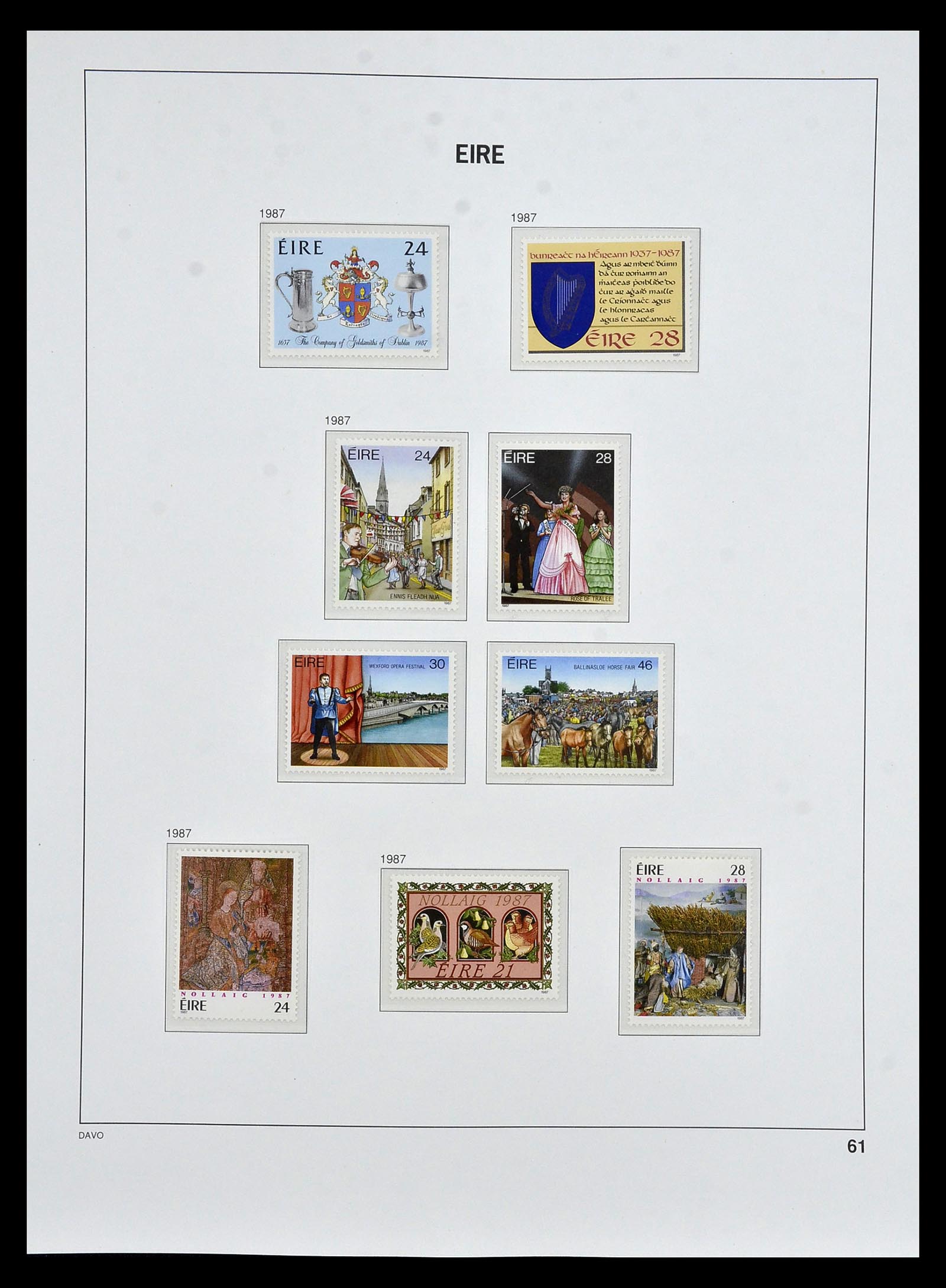 34931 059 - Postzegelverzameling 34931 Ierland 1922-2013.