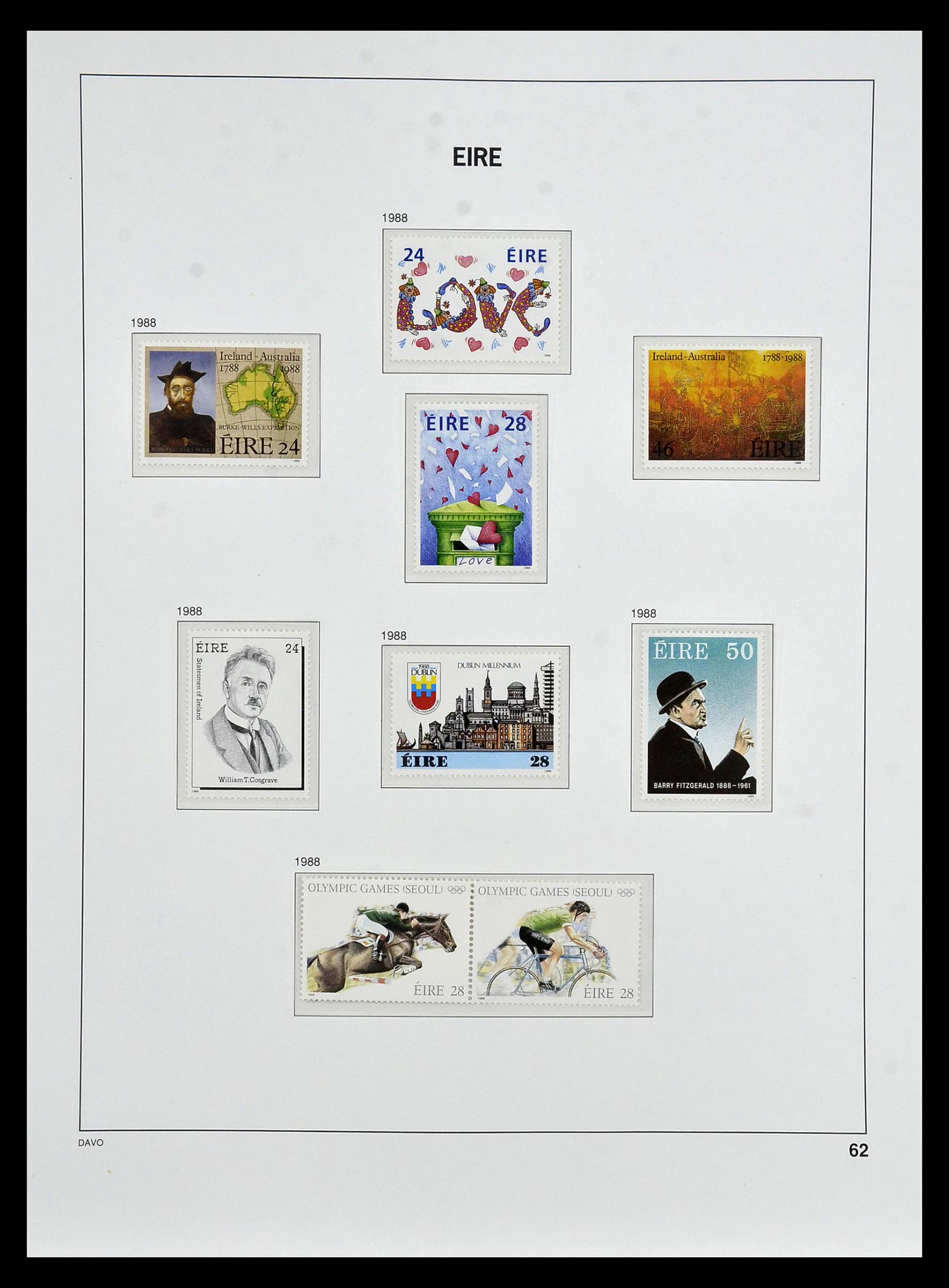 34931 060 - Postzegelverzameling 34931 Ierland 1922-2013.
