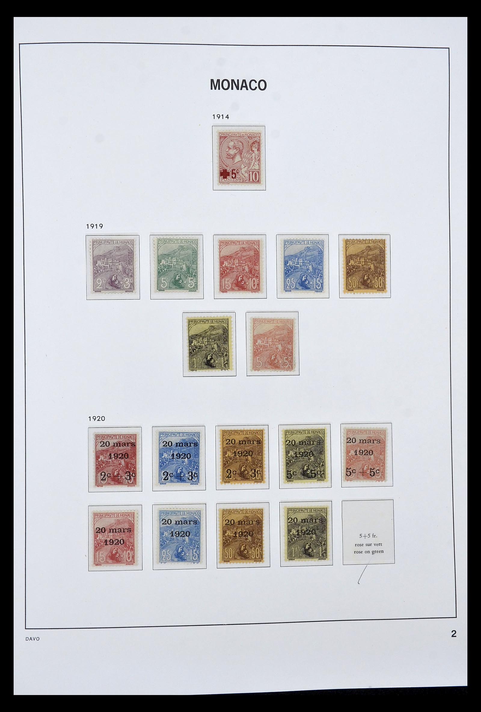 34933 002 - Postzegelverzameling 34933 Monaco 1885-2005.