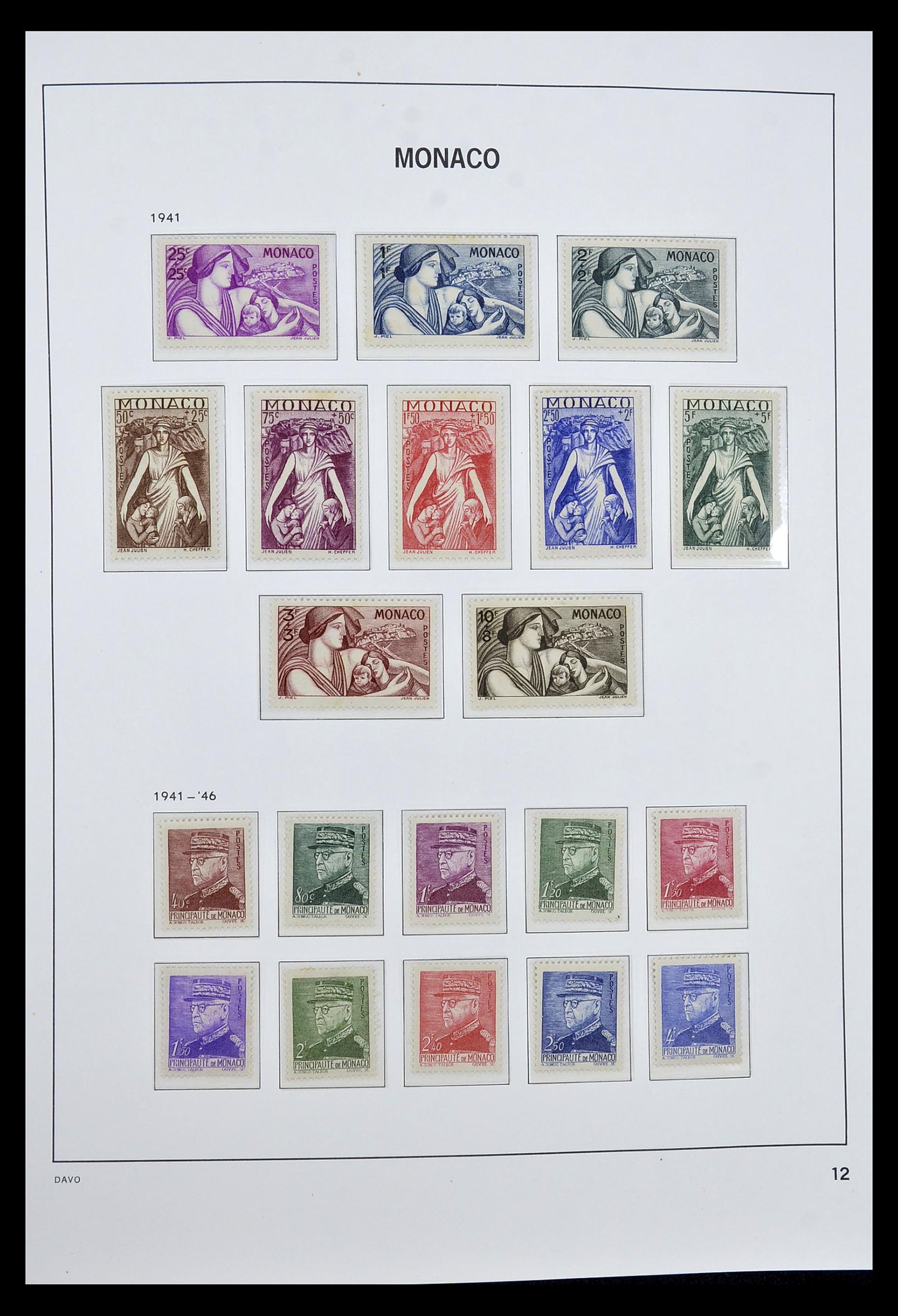 34933 012 - Postzegelverzameling 34933 Monaco 1885-2005.