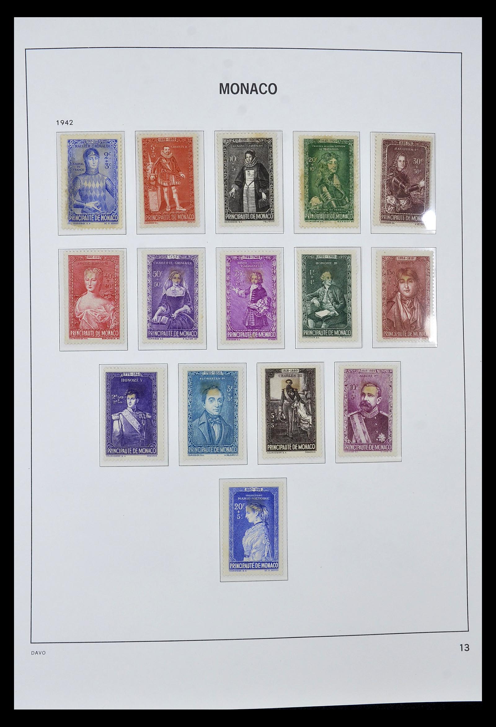34933 013 - Postzegelverzameling 34933 Monaco 1885-2005.