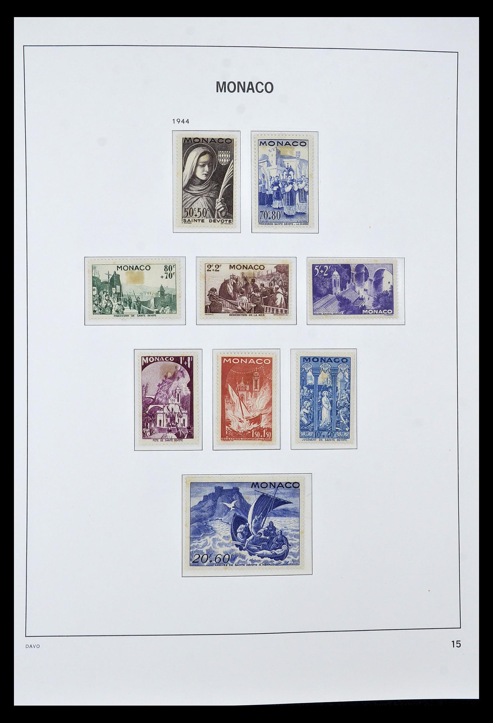 34933 015 - Postzegelverzameling 34933 Monaco 1885-2005.