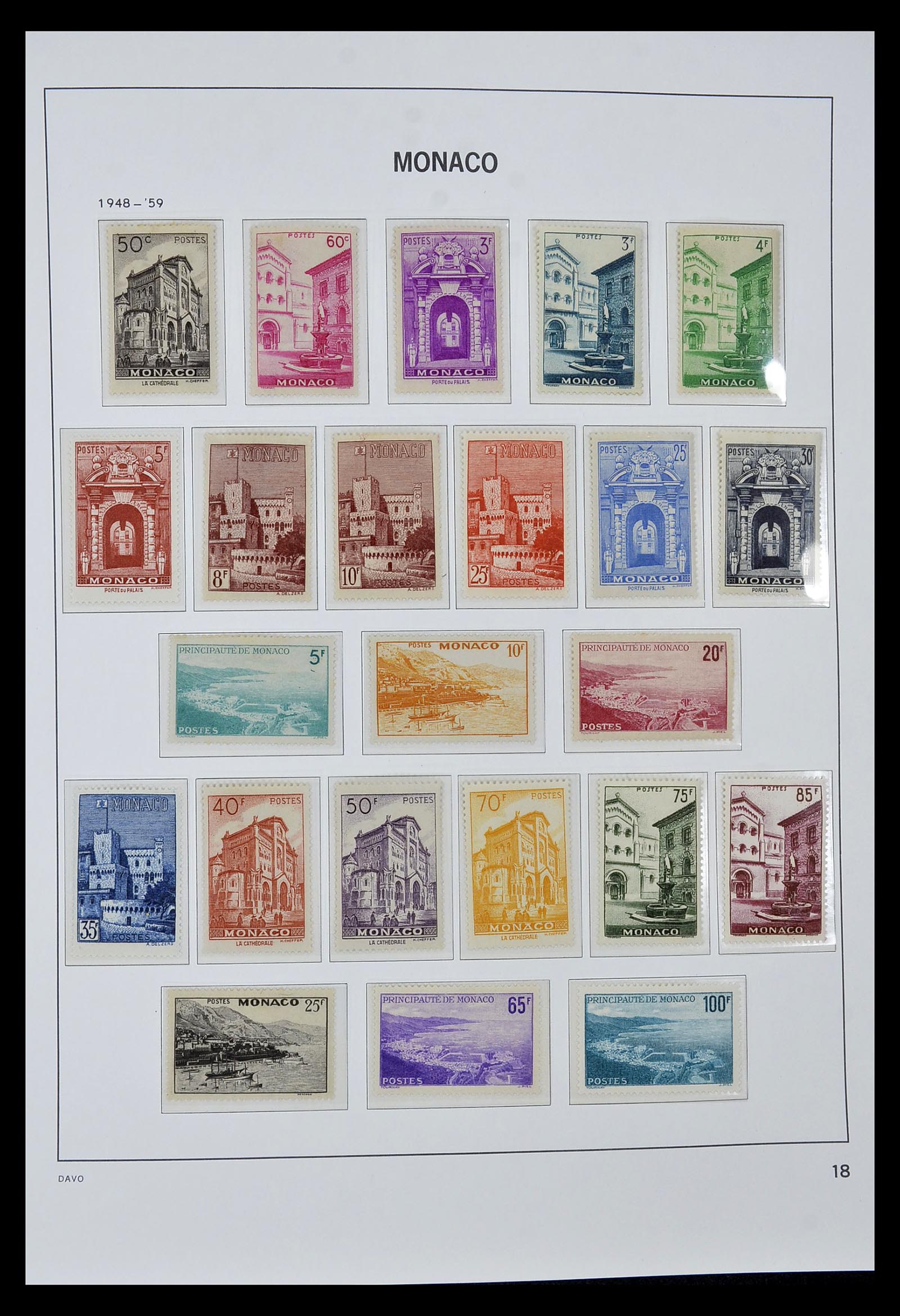 34933 018 - Postzegelverzameling 34933 Monaco 1885-2005.