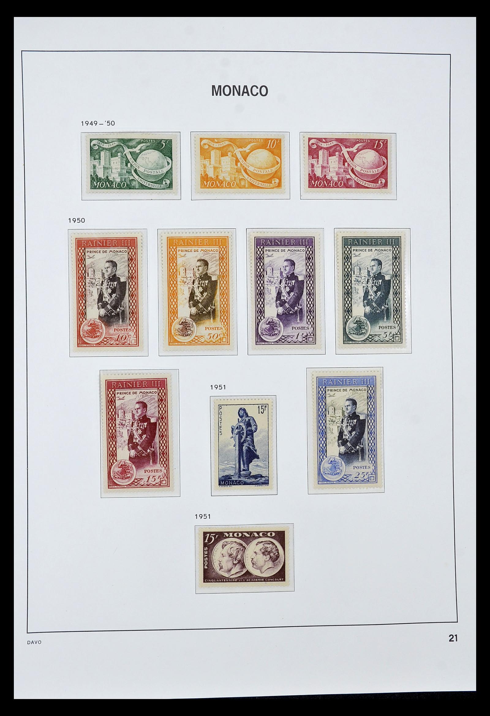 34933 021 - Postzegelverzameling 34933 Monaco 1885-2005.