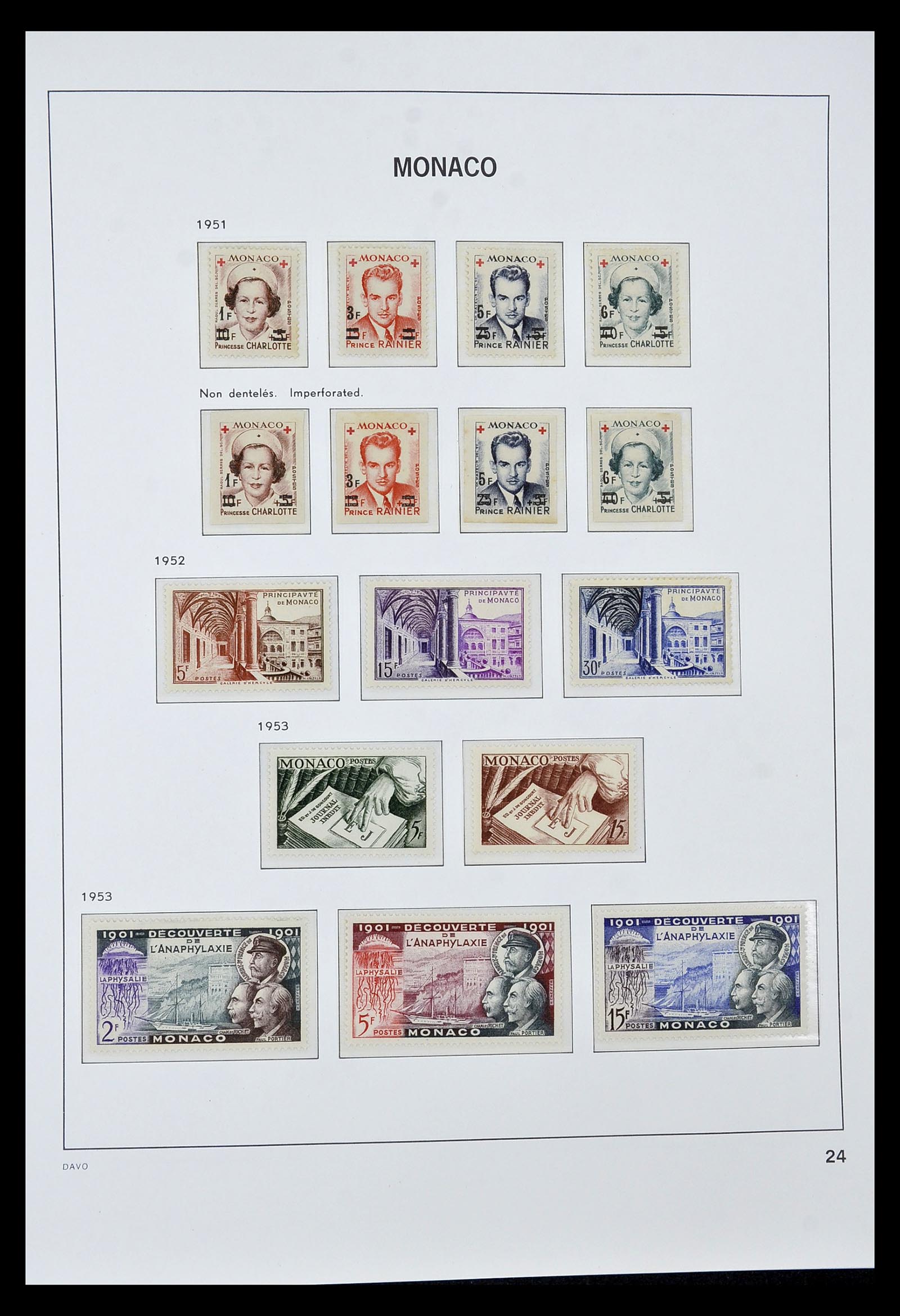34933 024 - Postzegelverzameling 34933 Monaco 1885-2005.