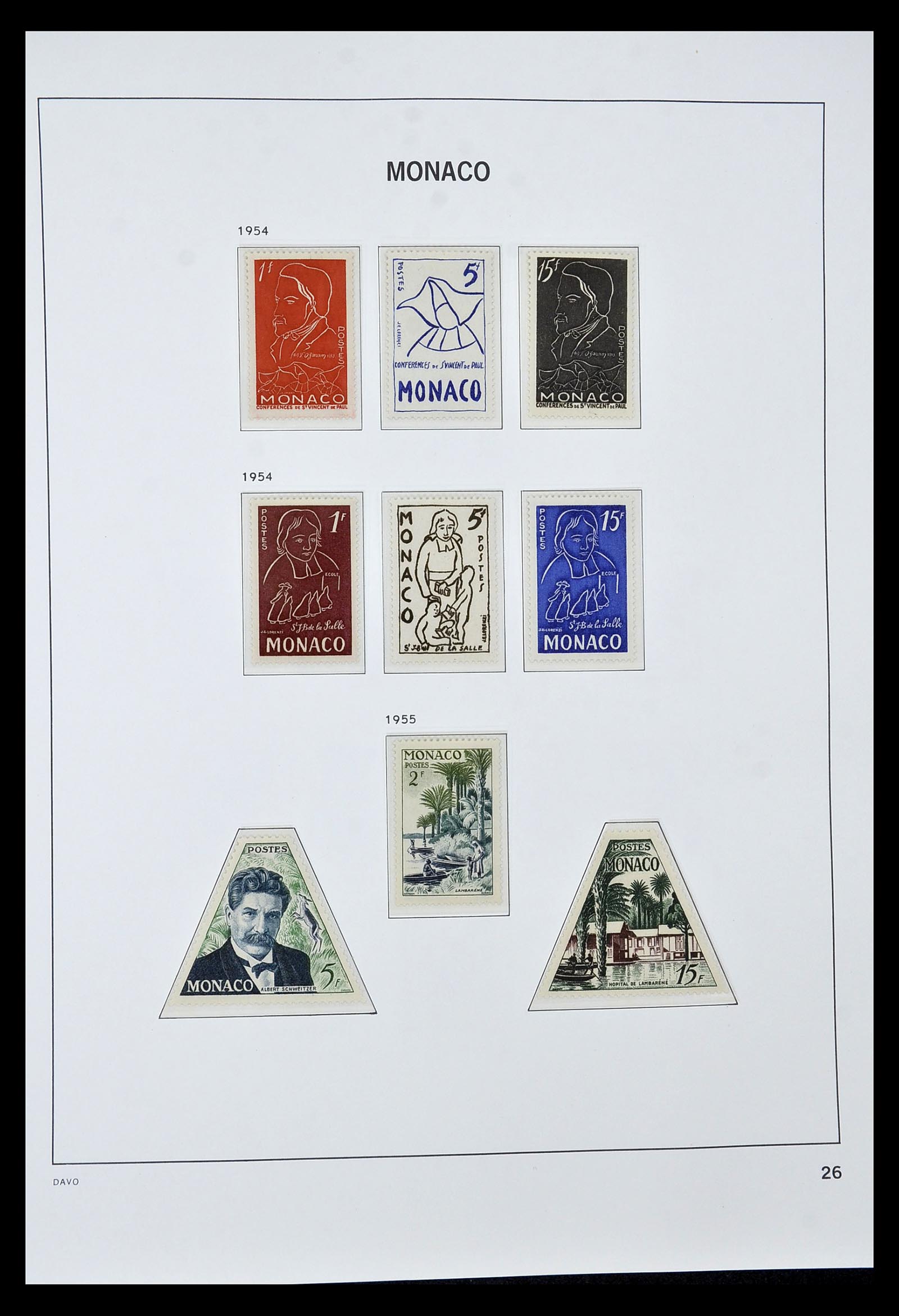 34933 026 - Postzegelverzameling 34933 Monaco 1885-2005.