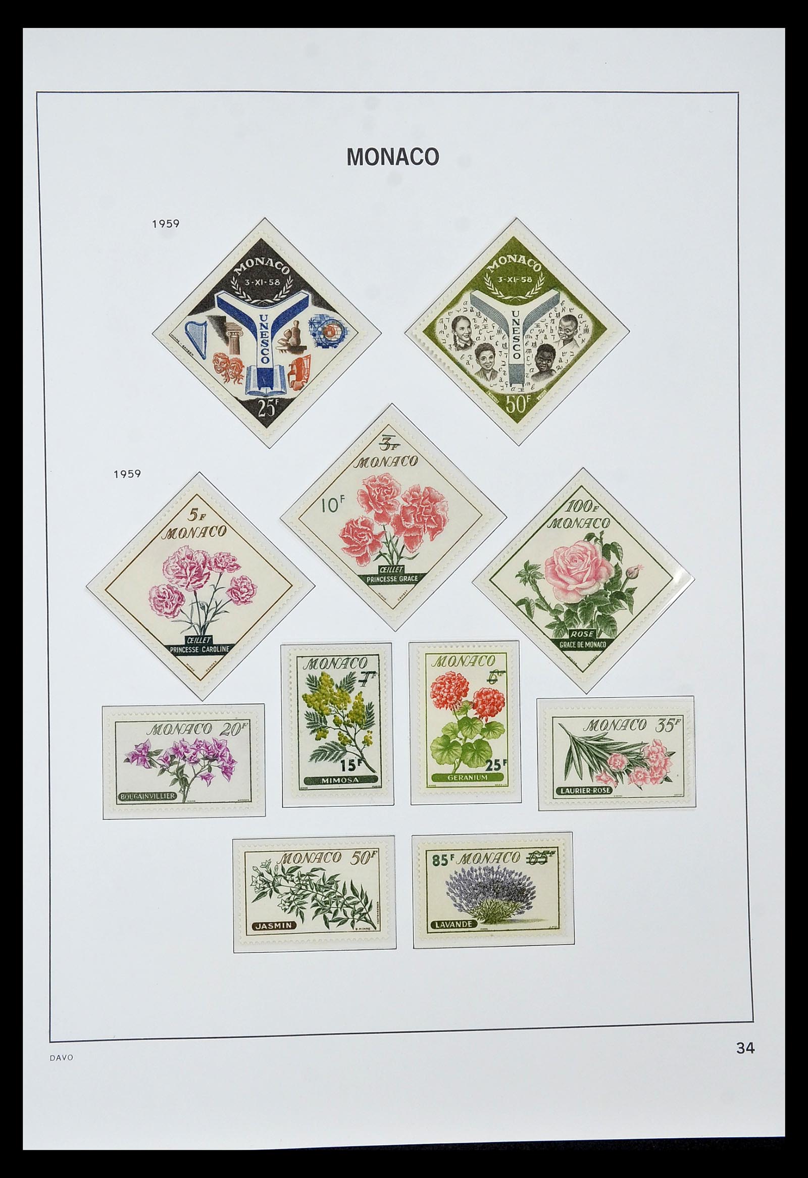 34933 034 - Postzegelverzameling 34933 Monaco 1885-2005.