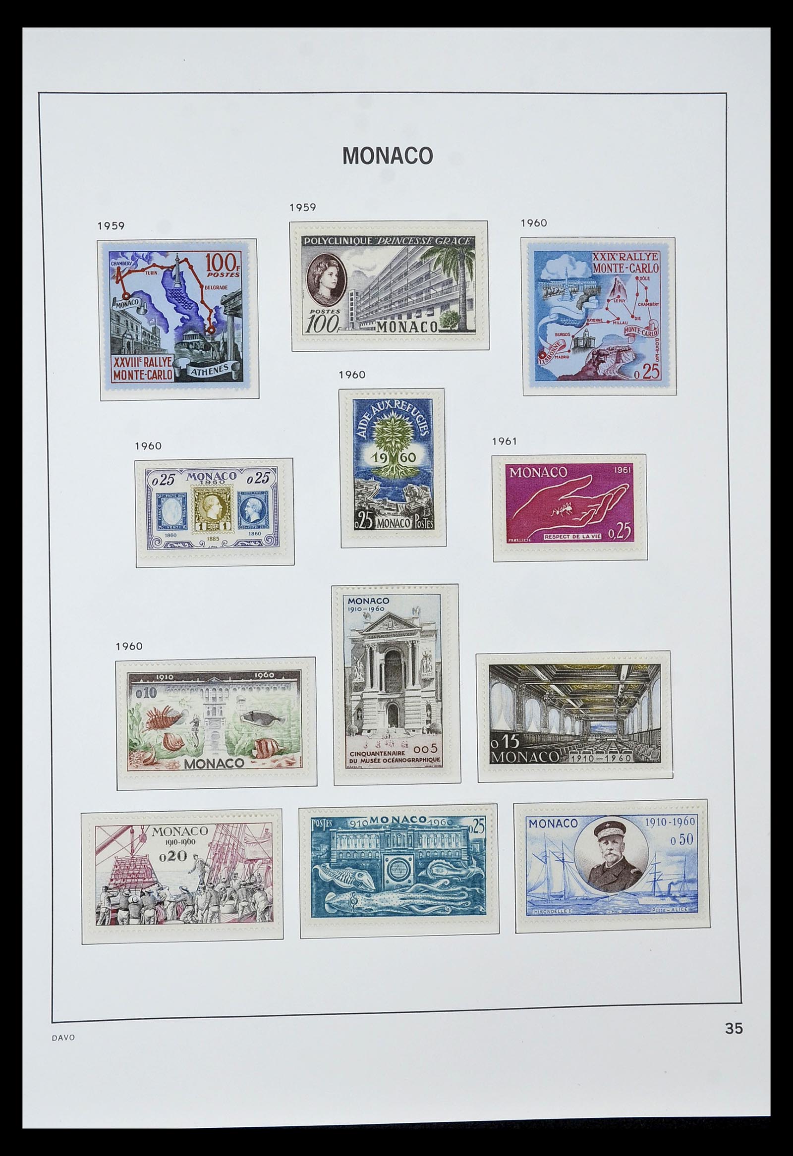 34933 035 - Postzegelverzameling 34933 Monaco 1885-2005.