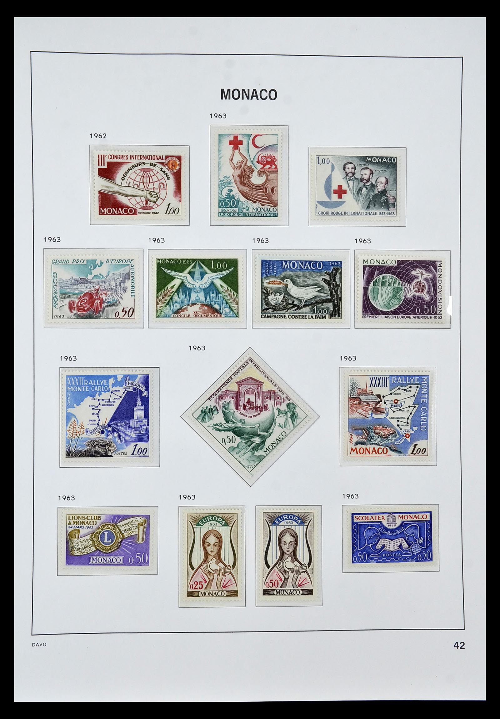 34933 042 - Postzegelverzameling 34933 Monaco 1885-2005.