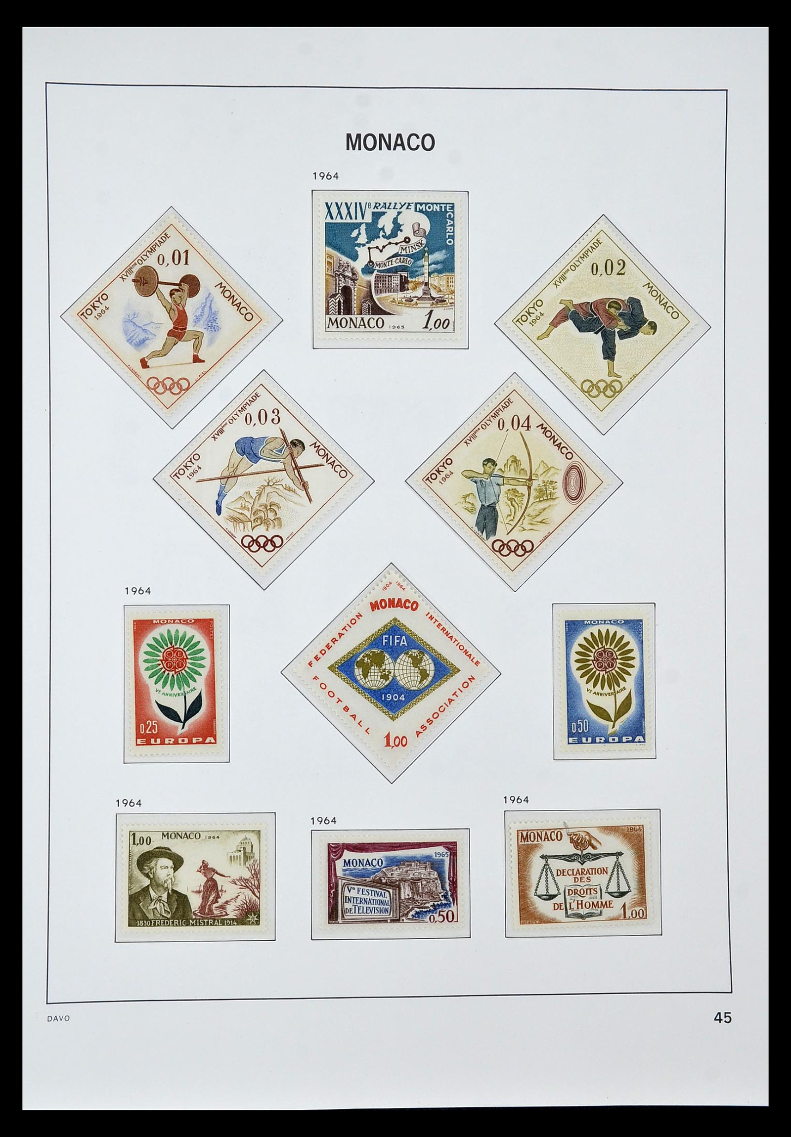 34933 045 - Postzegelverzameling 34933 Monaco 1885-2005.