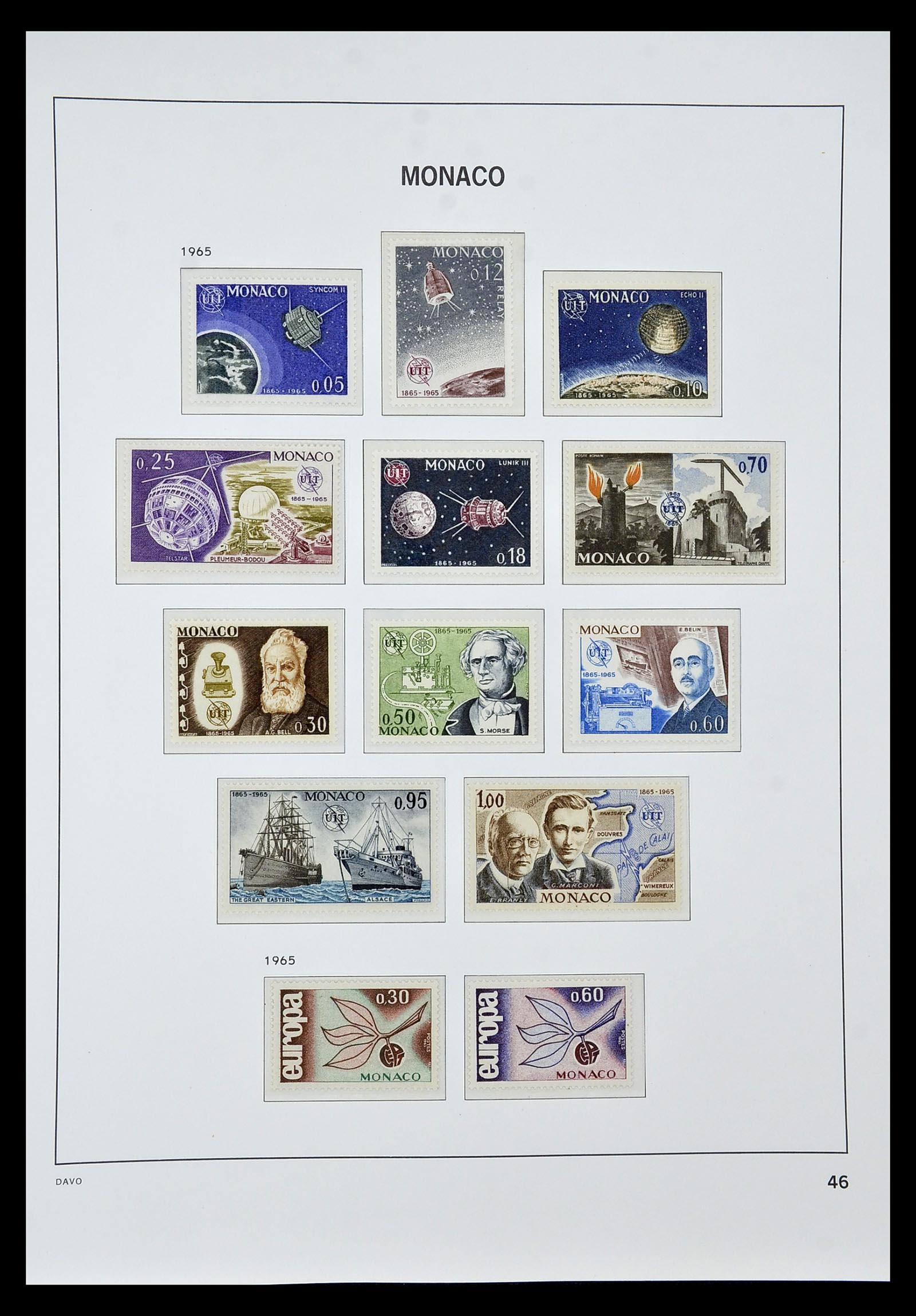 34933 046 - Postzegelverzameling 34933 Monaco 1885-2005.