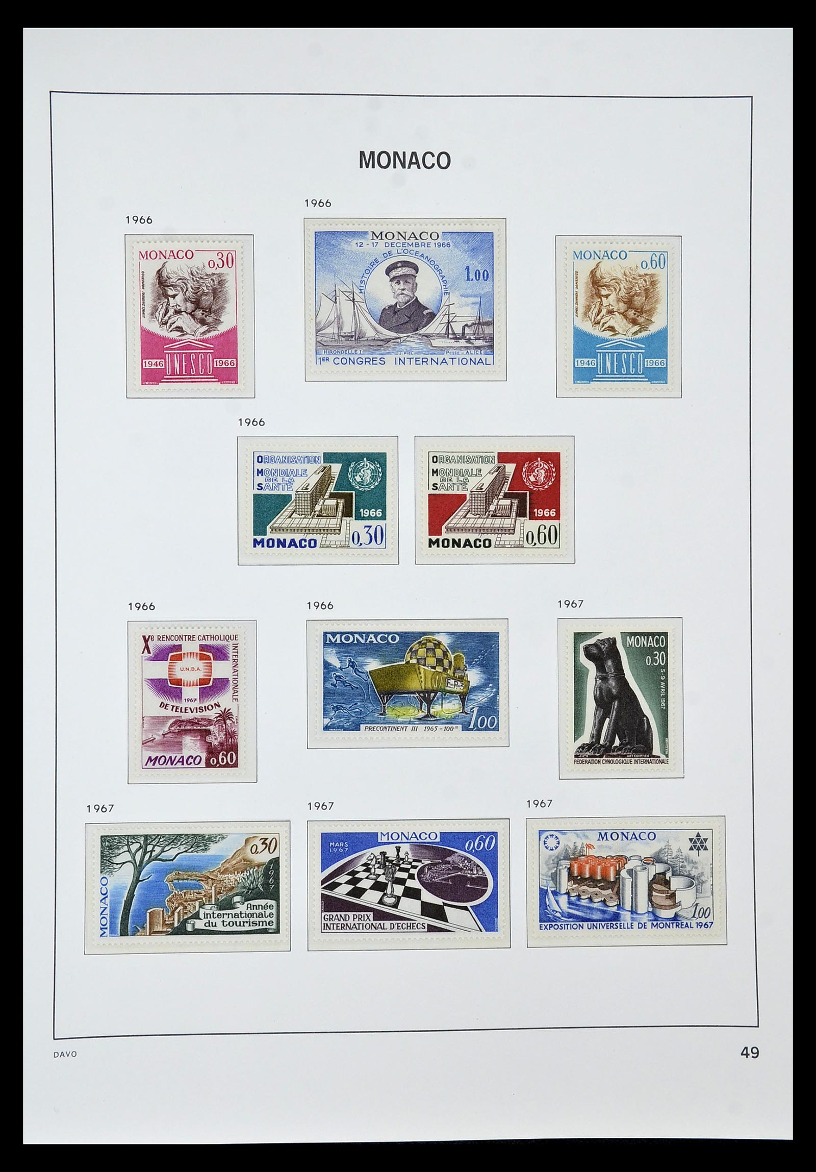 34933 049 - Postzegelverzameling 34933 Monaco 1885-2005.