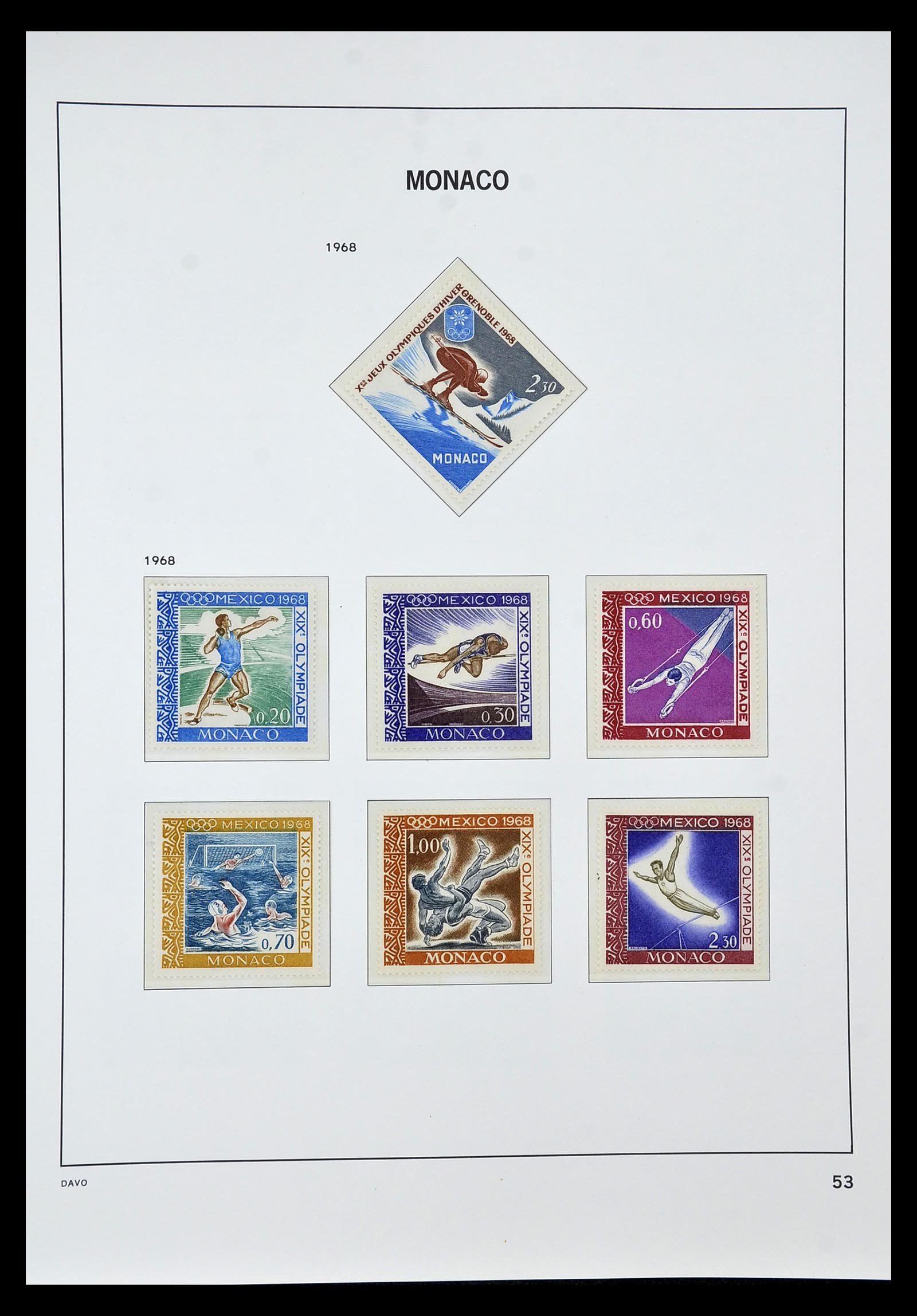 34933 053 - Postzegelverzameling 34933 Monaco 1885-2005.