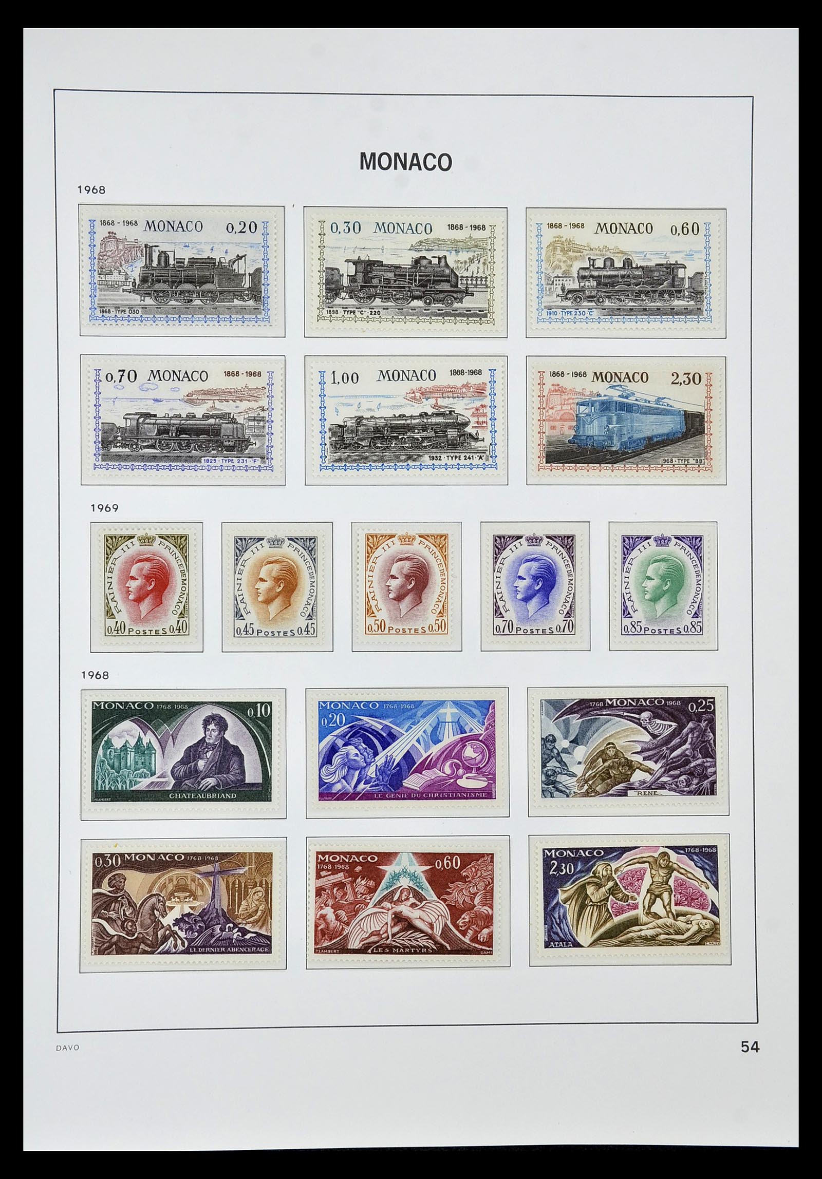 34933 054 - Postzegelverzameling 34933 Monaco 1885-2005.