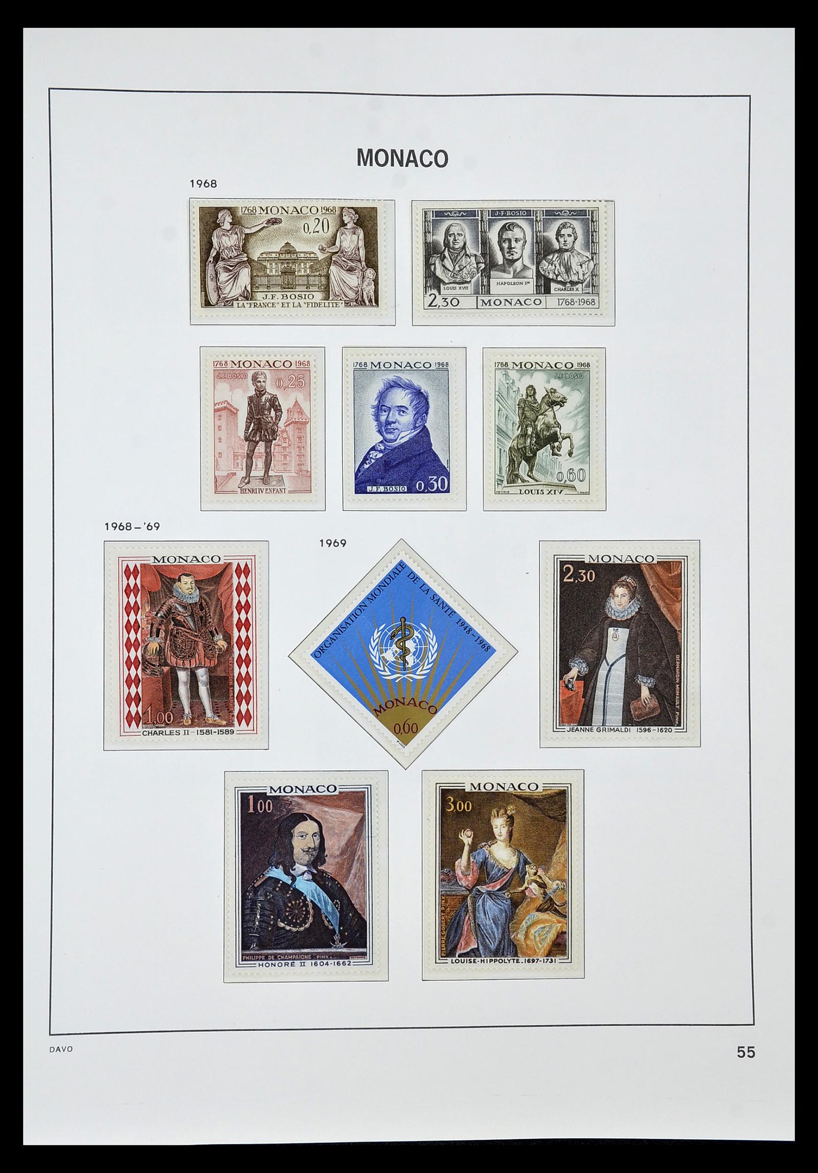 34933 055 - Postzegelverzameling 34933 Monaco 1885-2005.
